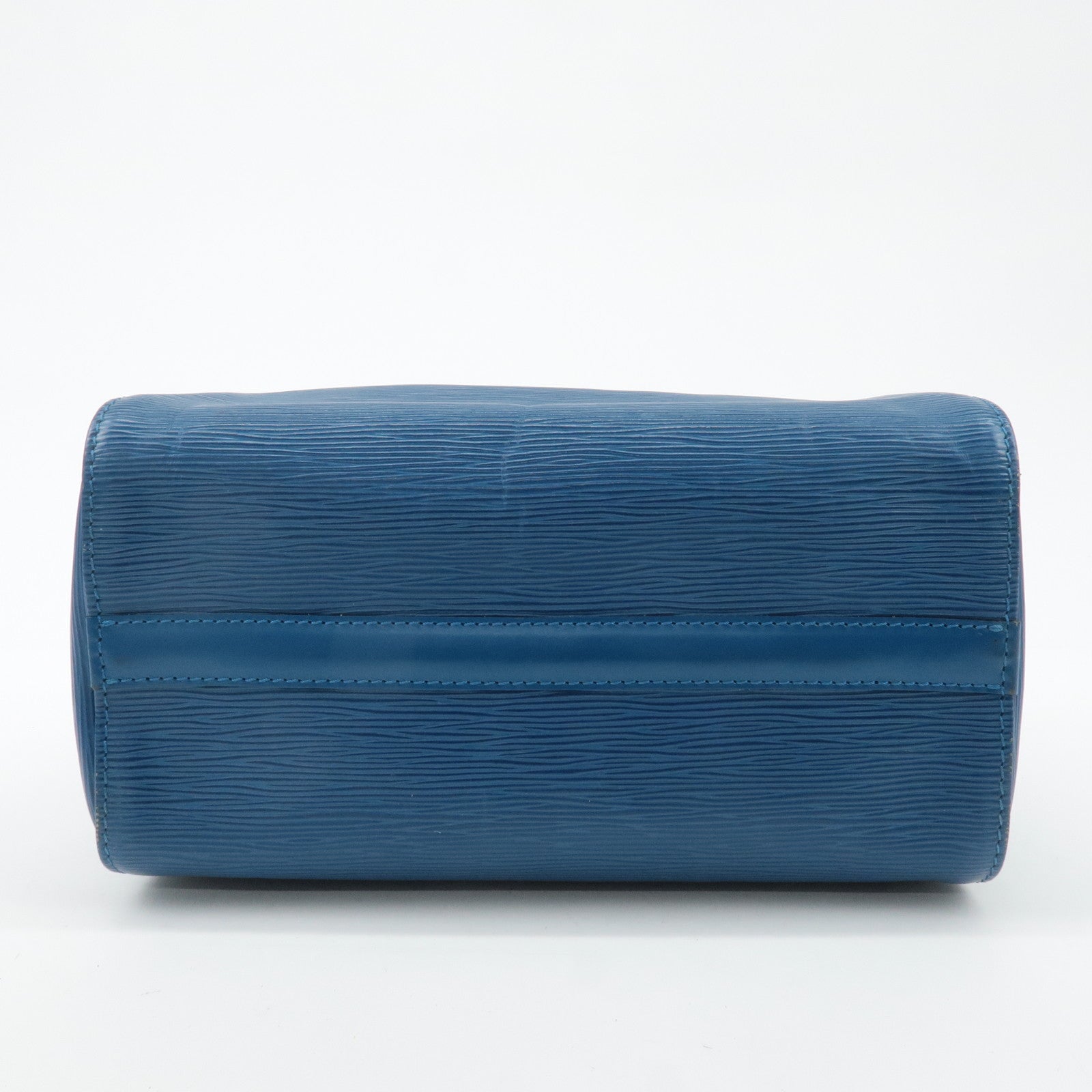 Louis Vuitton Epi Speedy 25 Hand Bag Boston Bag Blue M43015 Used