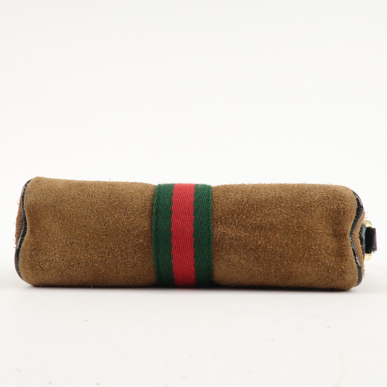 GUCCI Ophidia Sherry Suede Patent Leather Shoulder Bag 573321 Used