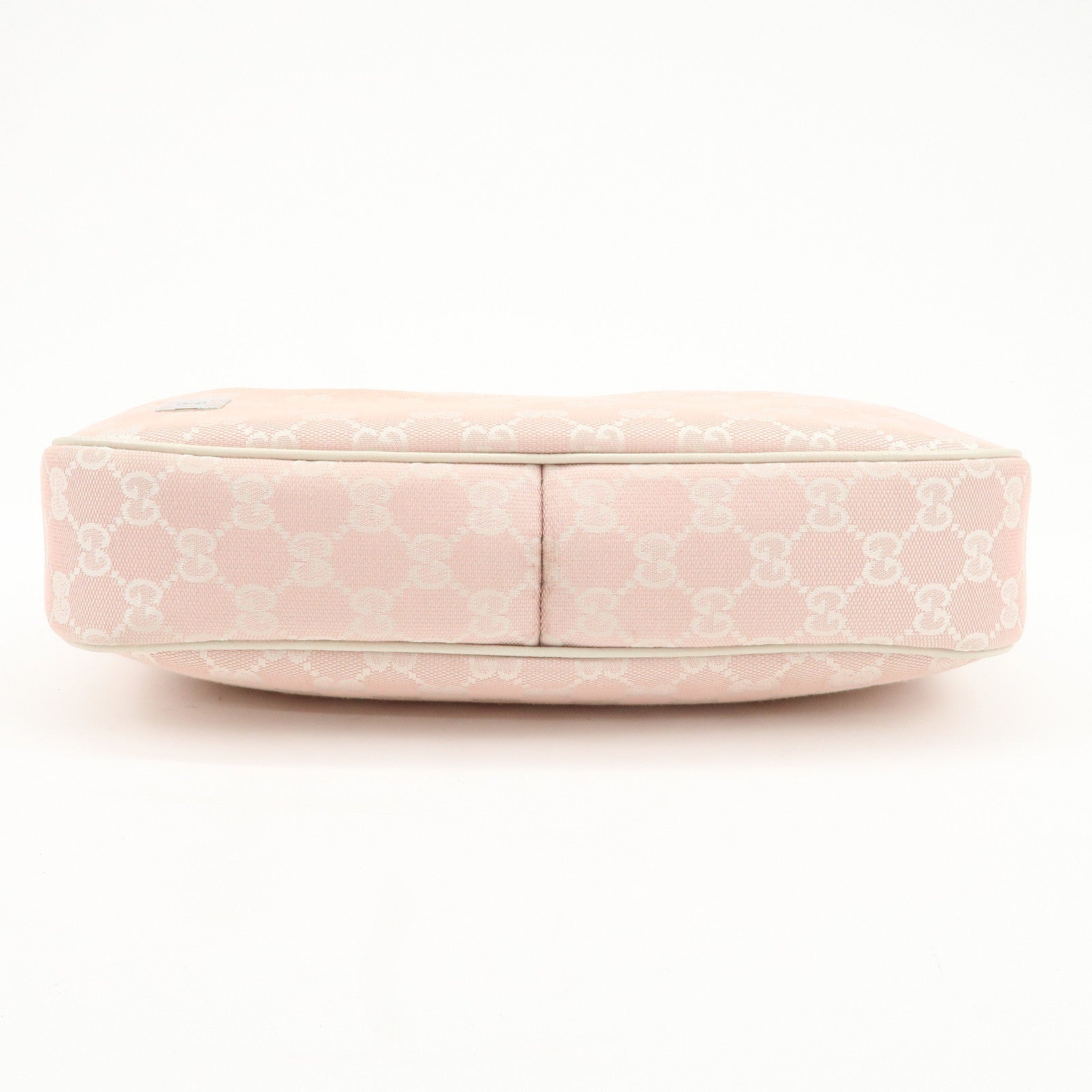 GUCCI Sherry Line GG Canvas Leather Shoulder Bag Pink 145757 Used
