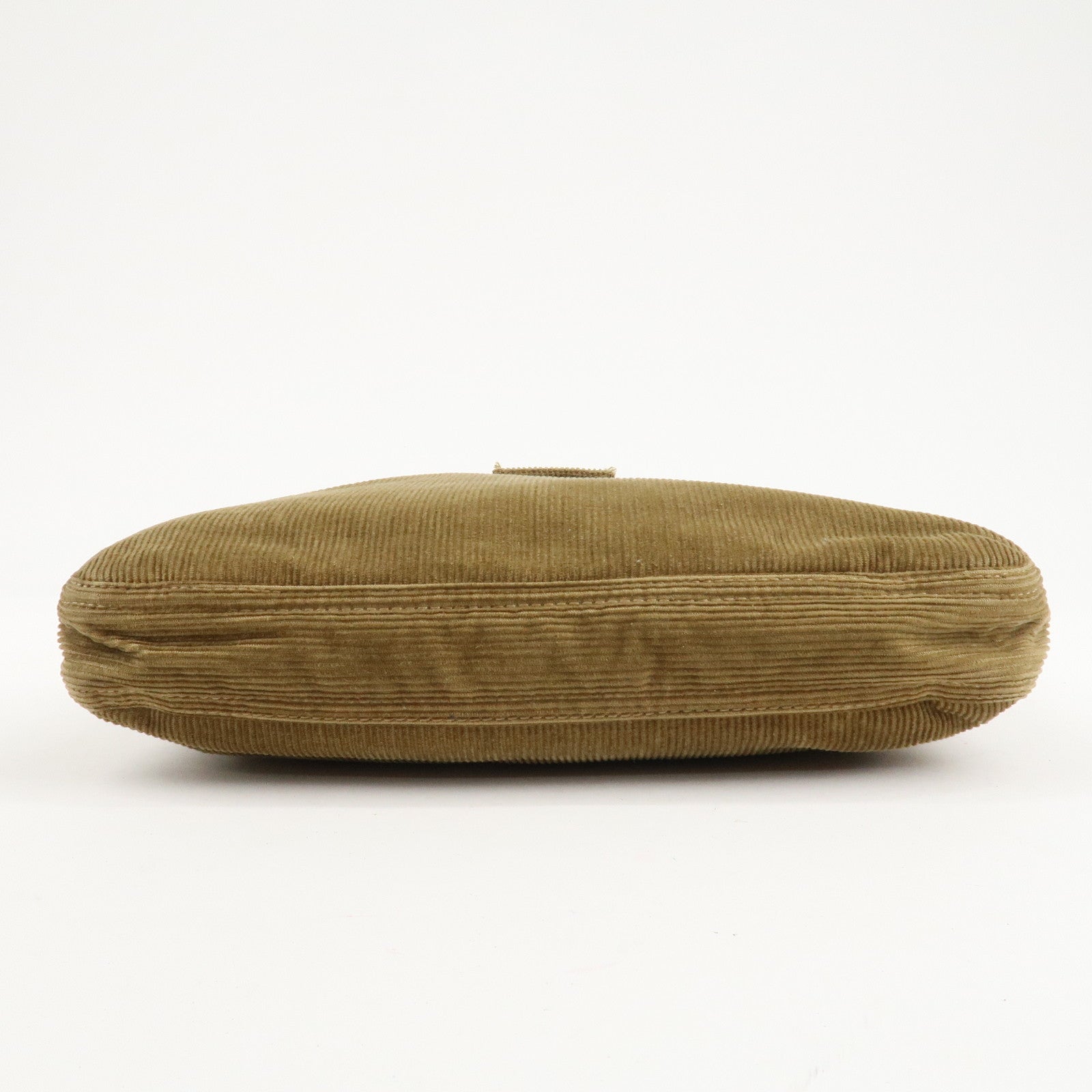 FENDI Corduroy Shoulder Bag Hand Bag Brown 26727 Used