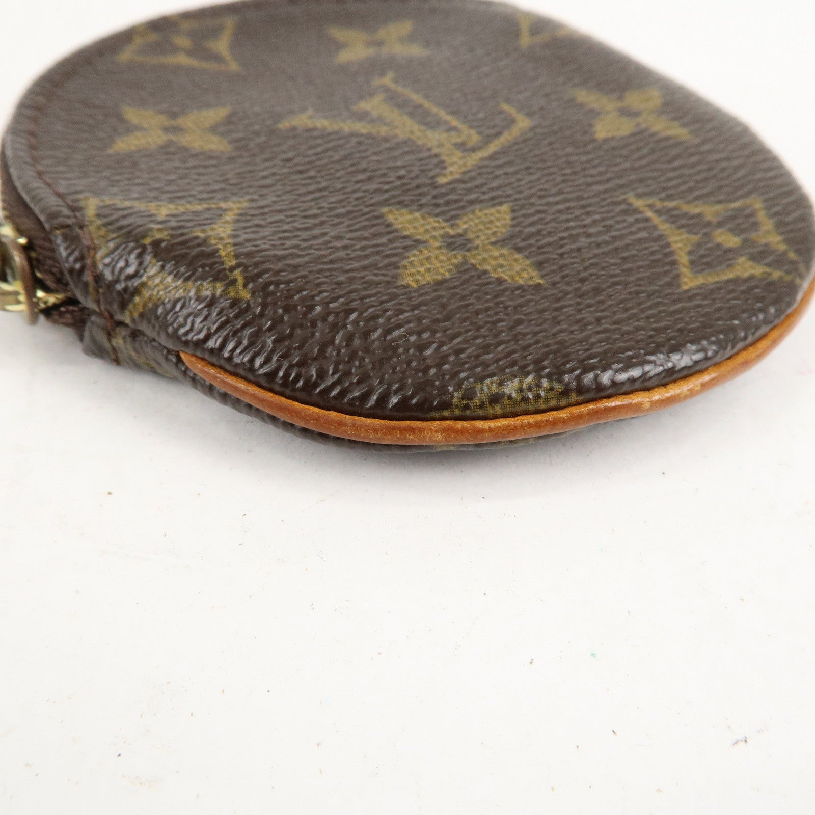 Set of2 Louis Vuitton Monogram Porte Monnaie Rond Coin Case M61926 Used