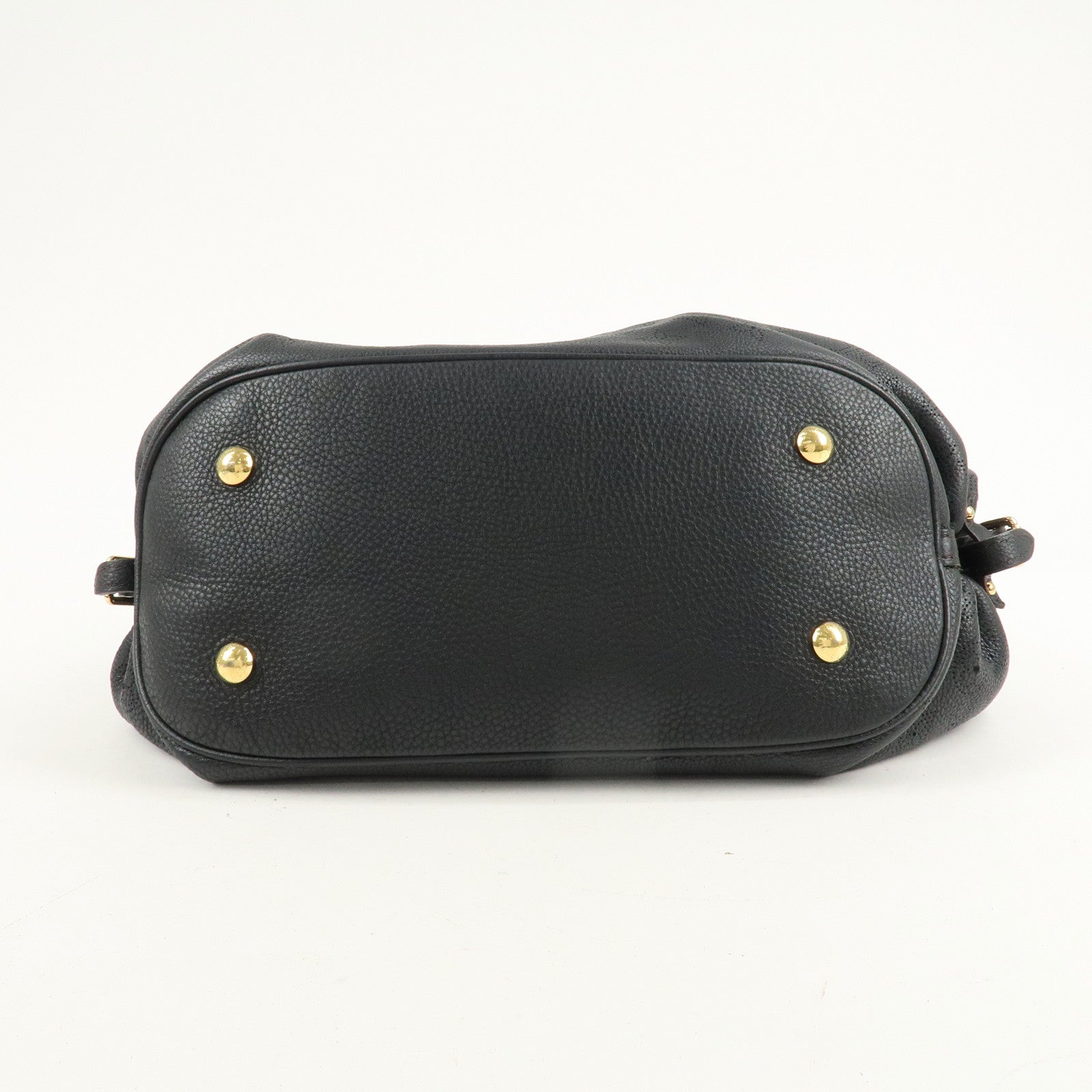 Louis Vuitton Monogram Mahina L Leather Hand Bag M93441 Used