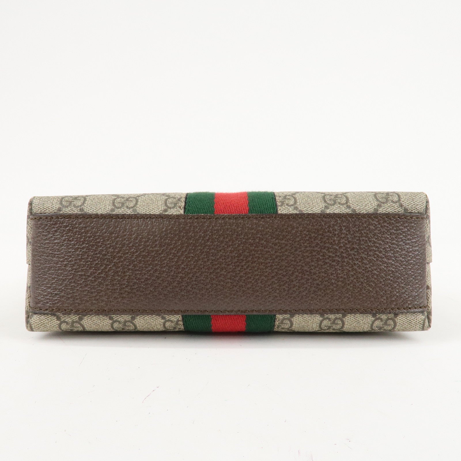 GUCCI Ophidia GG Supreme Sherry Leather Shoulder Bag 499621 Used