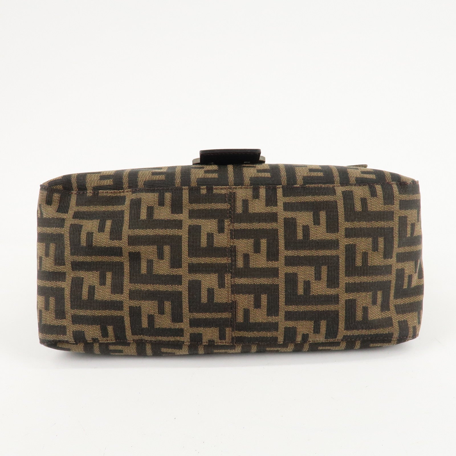 FENDI Zucca Mamma Baguette Vinyl Leather Shoulder Bag 26325 Used