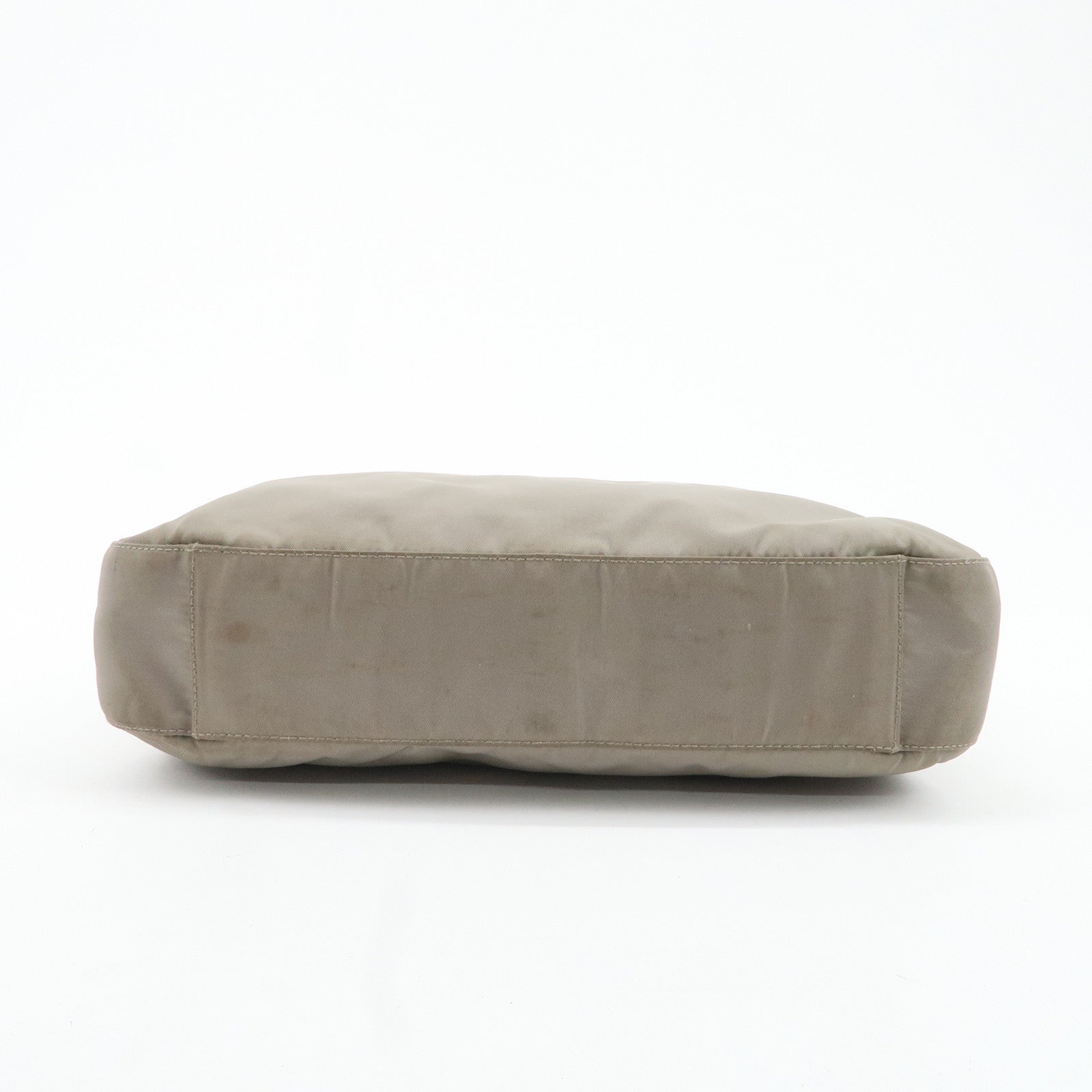 PRADA Nylon Shoulder Bag Gray Used