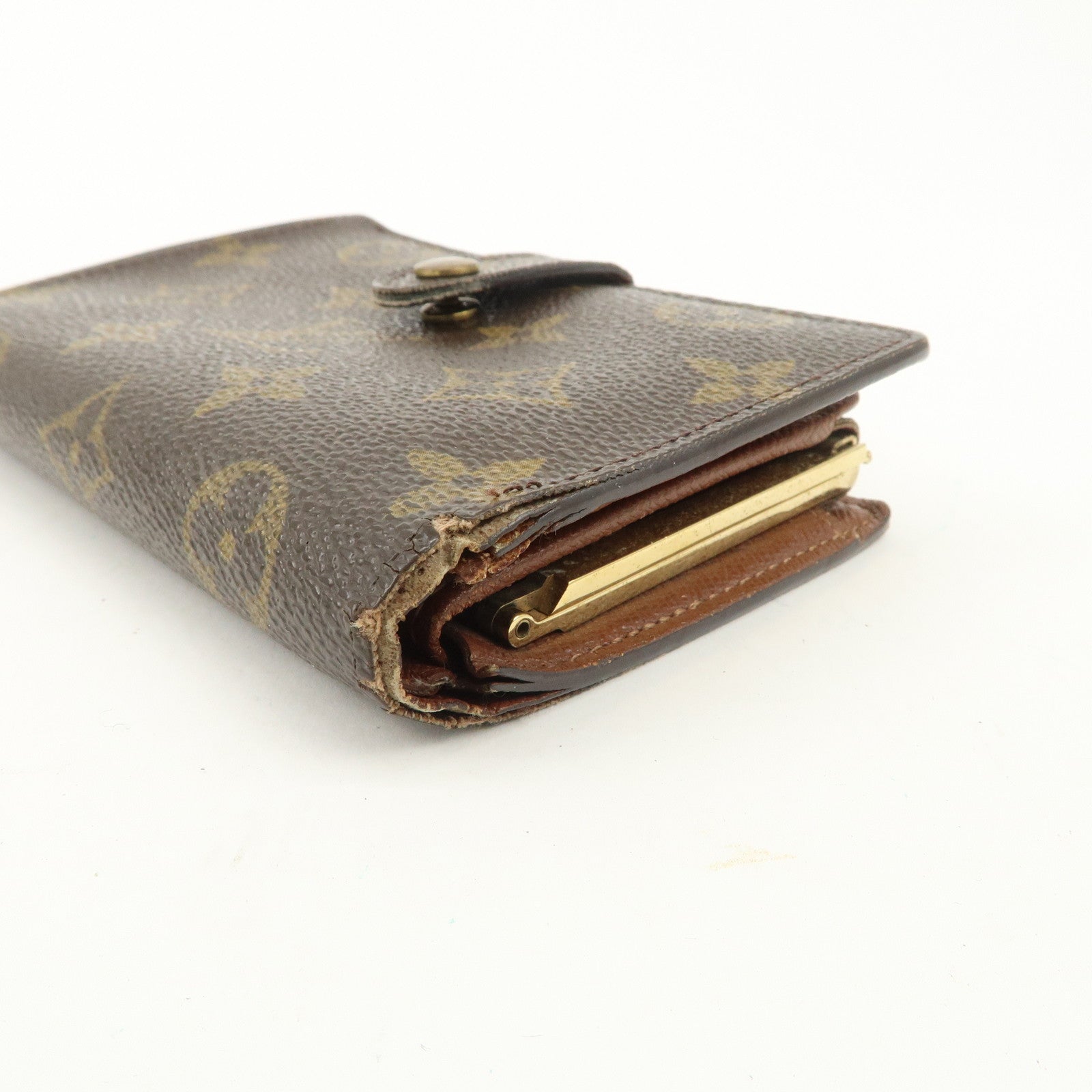 Louis Vuitton Monogram Set of 2 Bi-fold Wallet Brown M61663 Used
