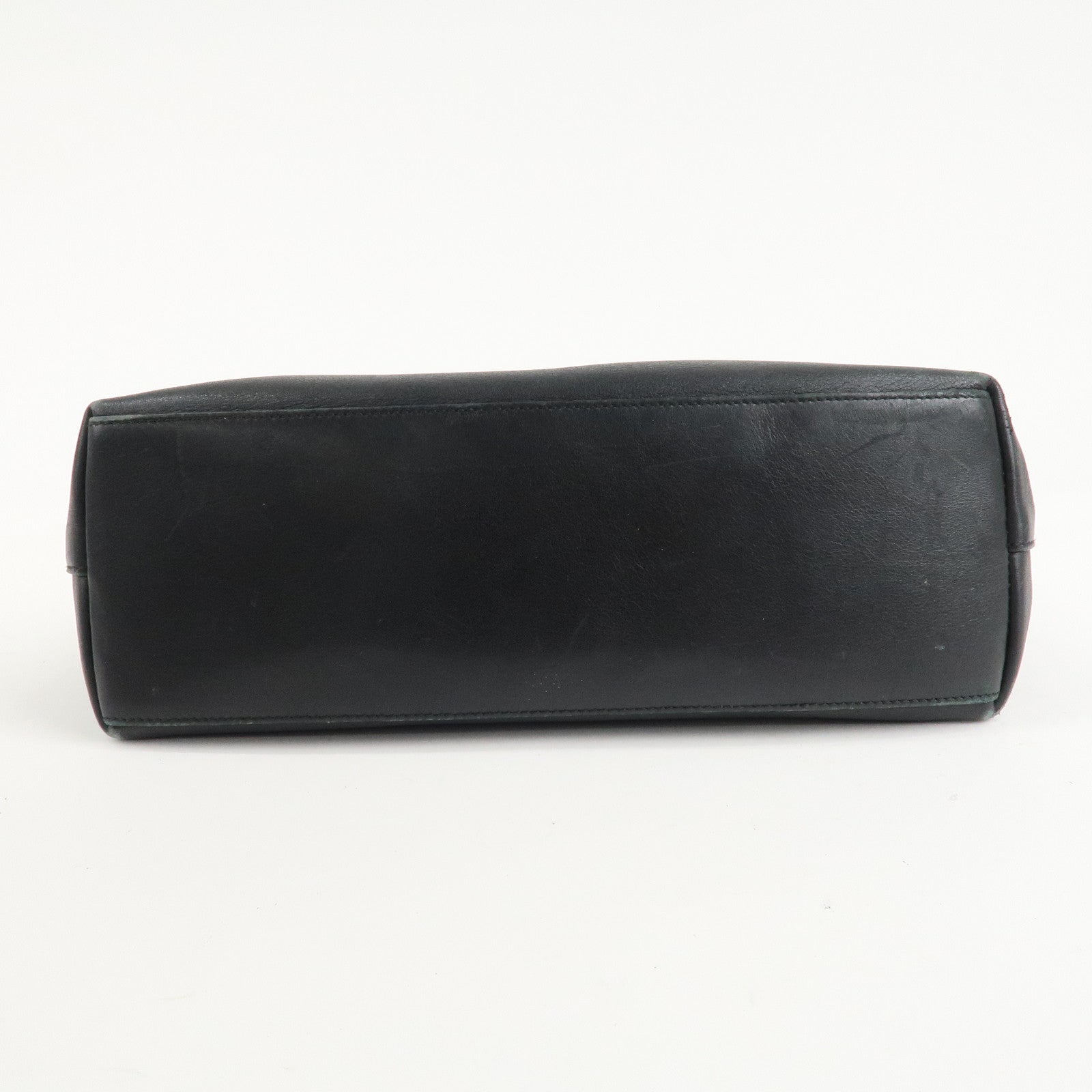 GUCCI Bamboo Leather One-Shoulder Bag Balck 001.3244.001998 Used