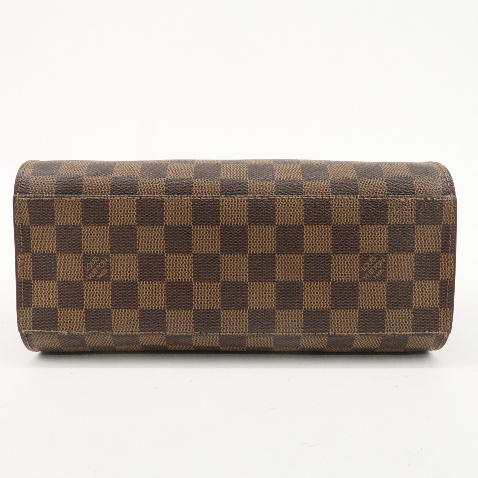 Louis Vuitton Damier Ebene Triana Hand Bag Brown N51155 Used