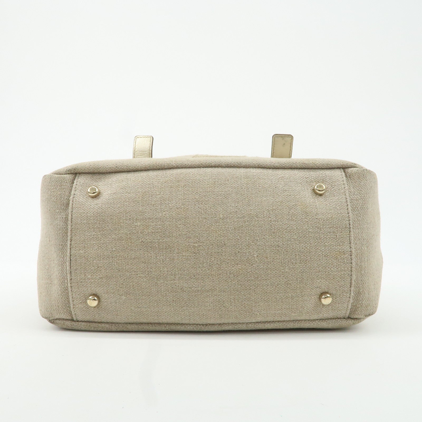YVES SAINT LAURENT Rive Gauche Kahara Canvas Leather Mini Boston Used
