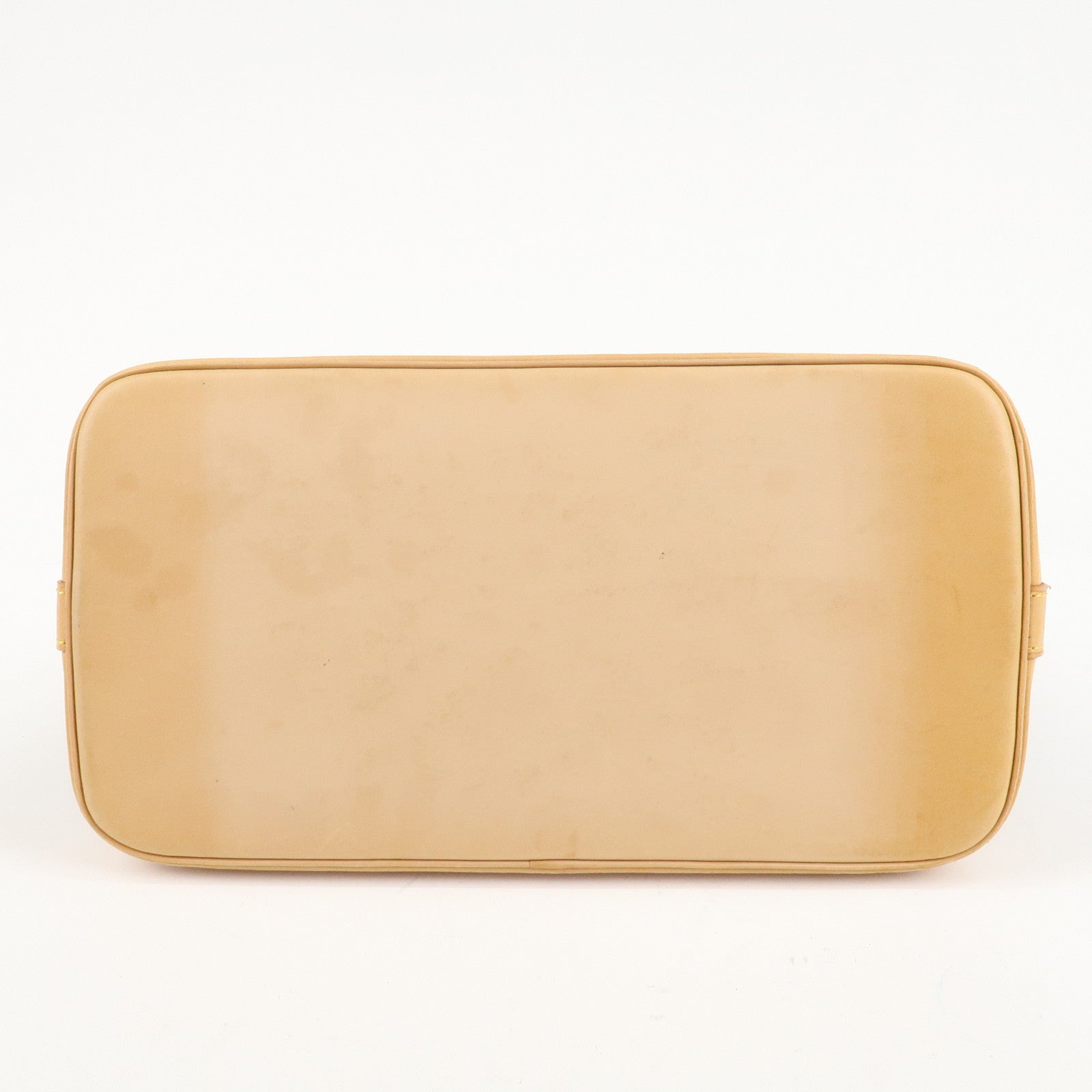 Louis Vuitton Monogram Alma Hand Bag Brown Gold Hardware M51130 Used