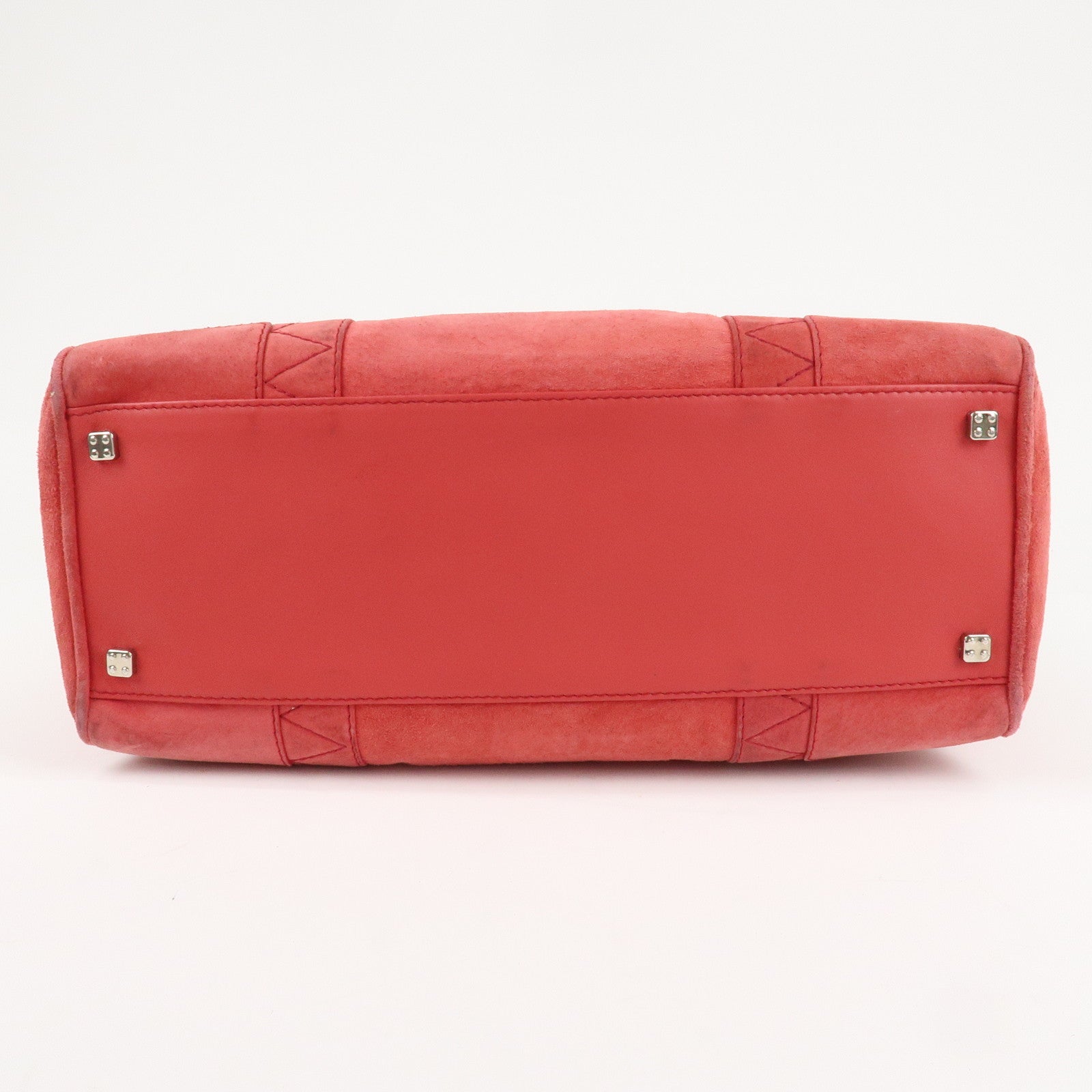 LOEWE Anagram Leather Amazona 36 Hand Bag Rose Used