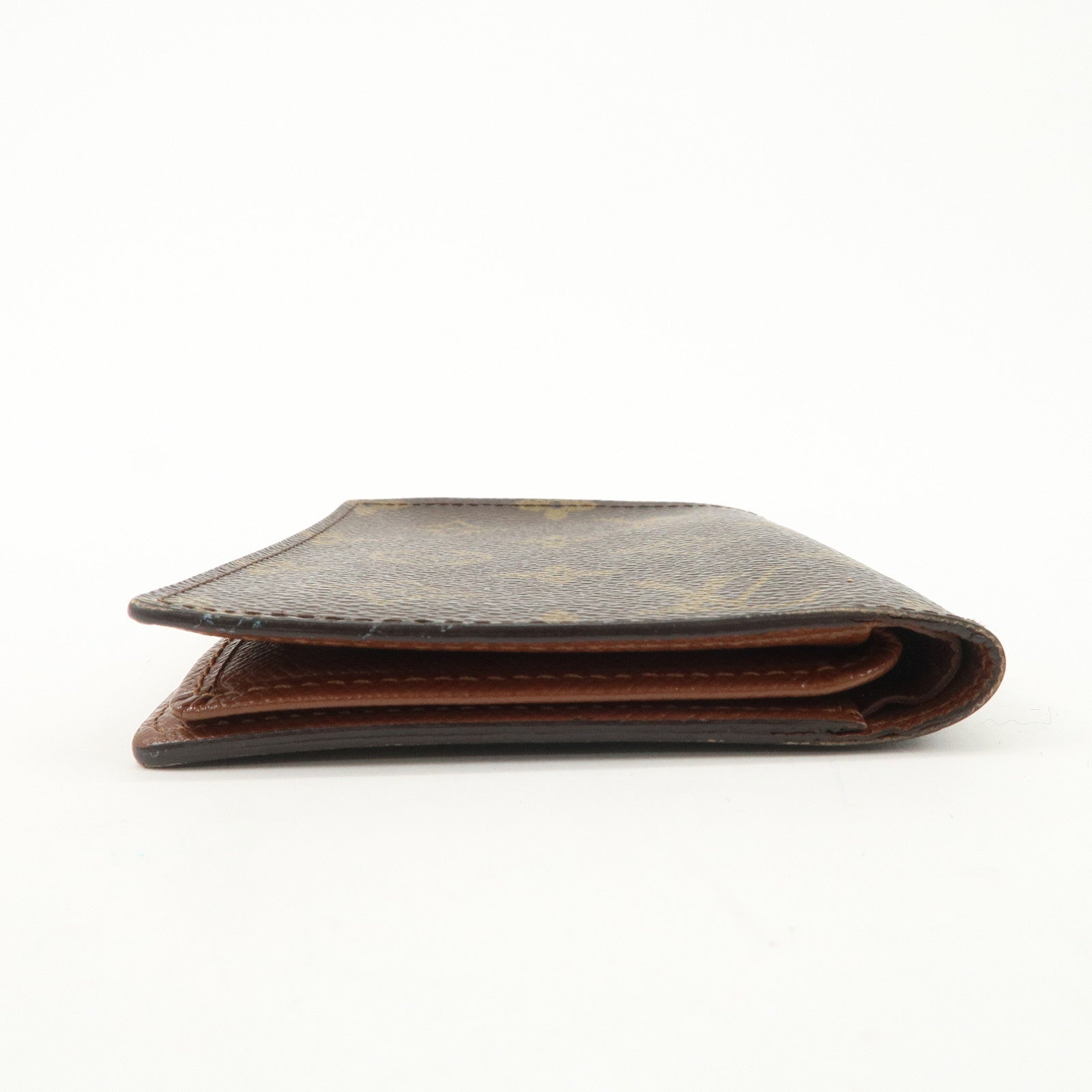 Louis Vuitton Monogram Tri- Fold Card Case Brown M61731 Used
