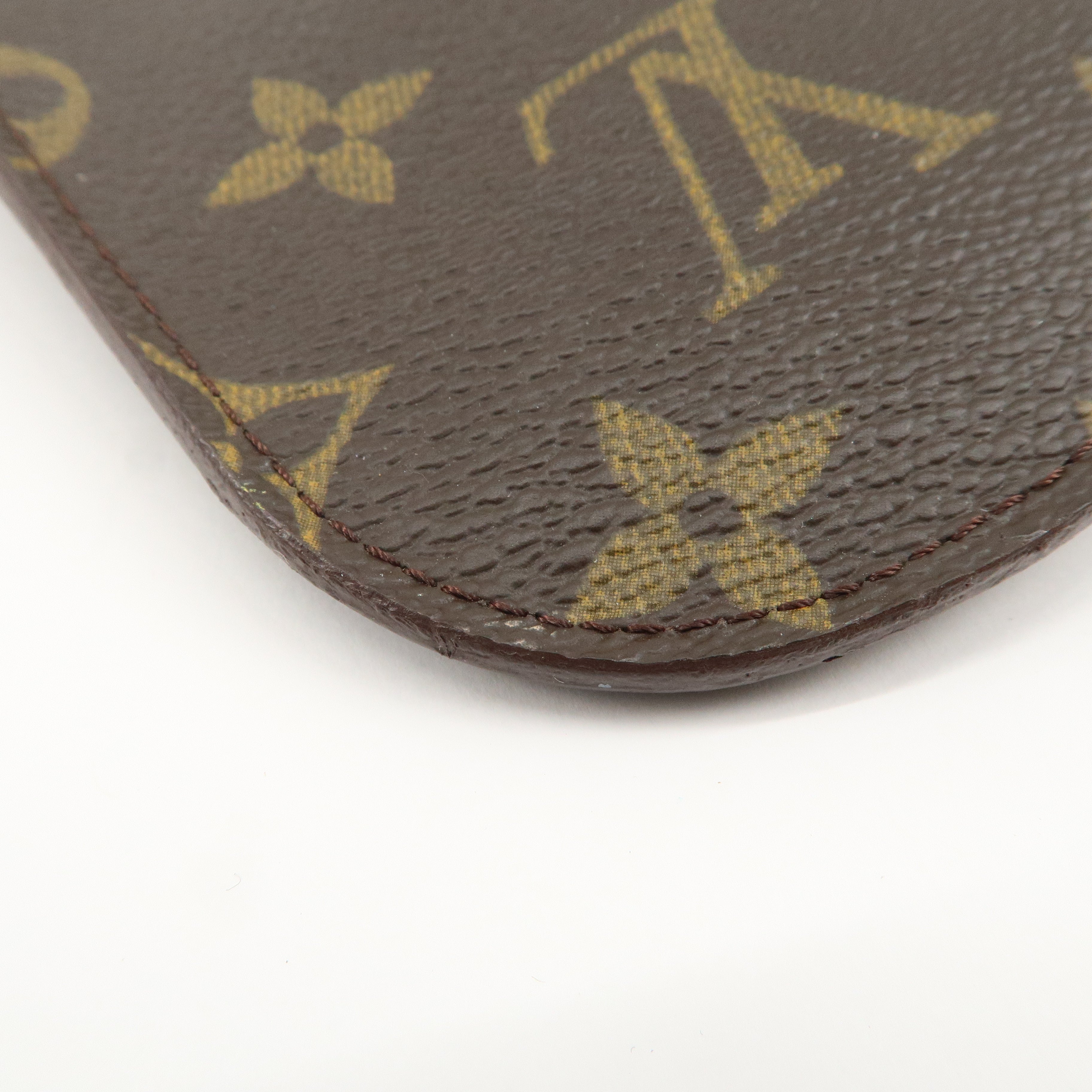 Louis Vuitton Monogram Set of 2 etui a lunettes lavel Glasses Case Used