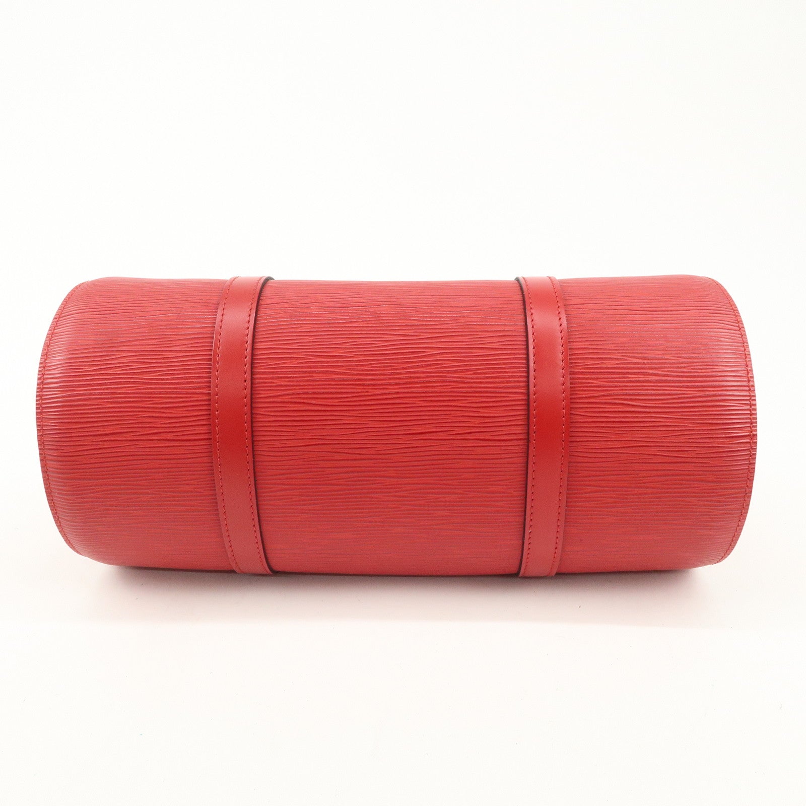 Louis Vuitton Epi Soufflo Hand Bag Castillian Red M52227 Used