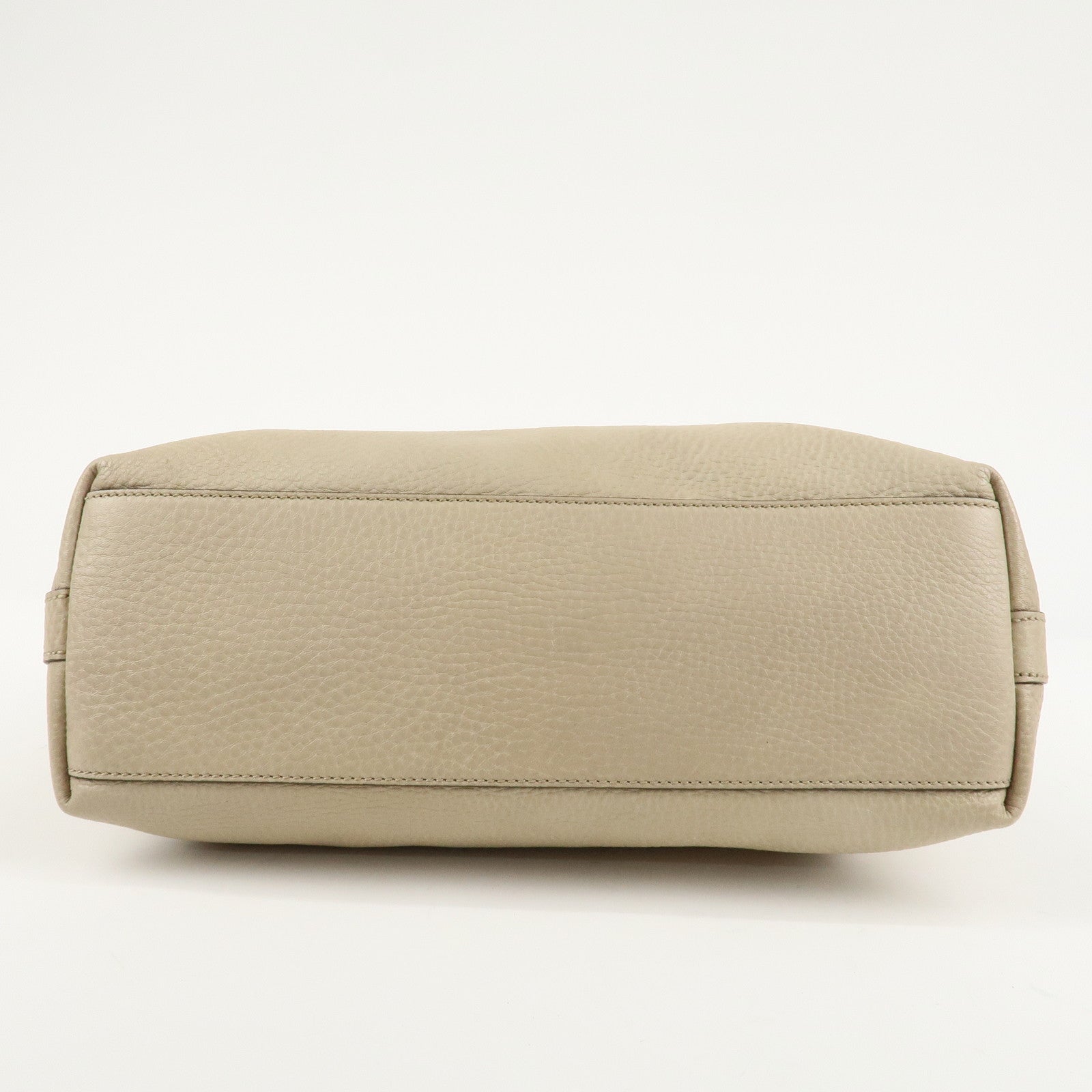 GUCCI Miss GG Leather Shoulder Bag Hand Bag Ivory 326514 Used