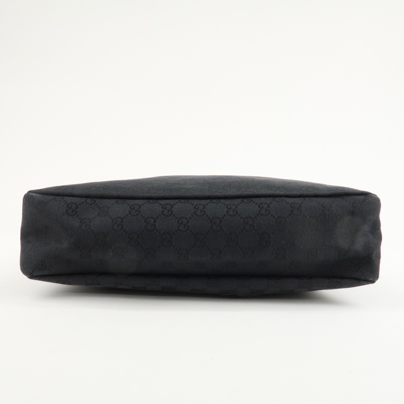 GUCCI Horsebit GG Canvas Leather Shoulder Bag 115867 Used