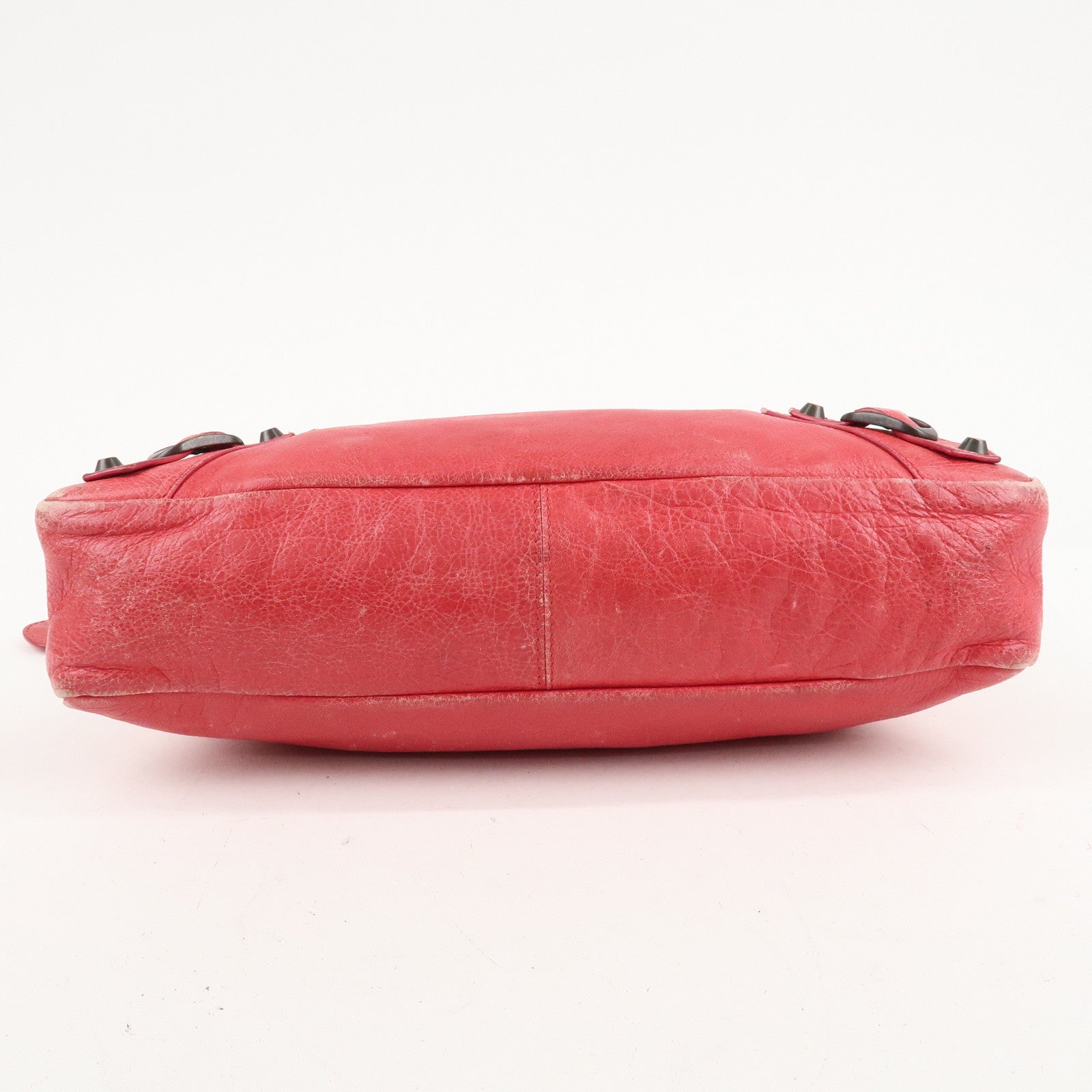 BALENCIAGA The Town Leather 2Way Hand Bag Red 240579 Used