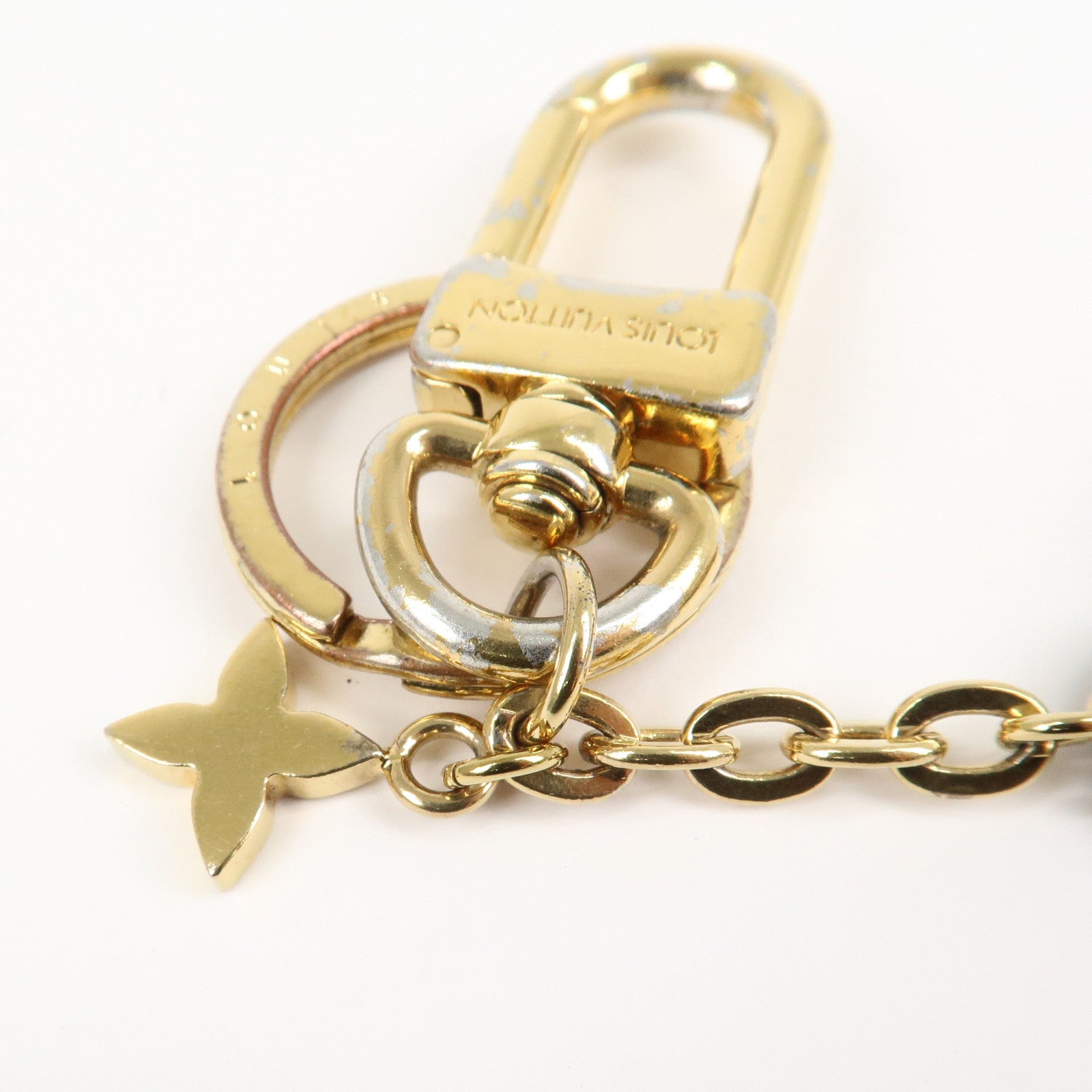 Louis Vuitton Blooming Flower BB Bag Charm Key Chain Pink M63085 Used