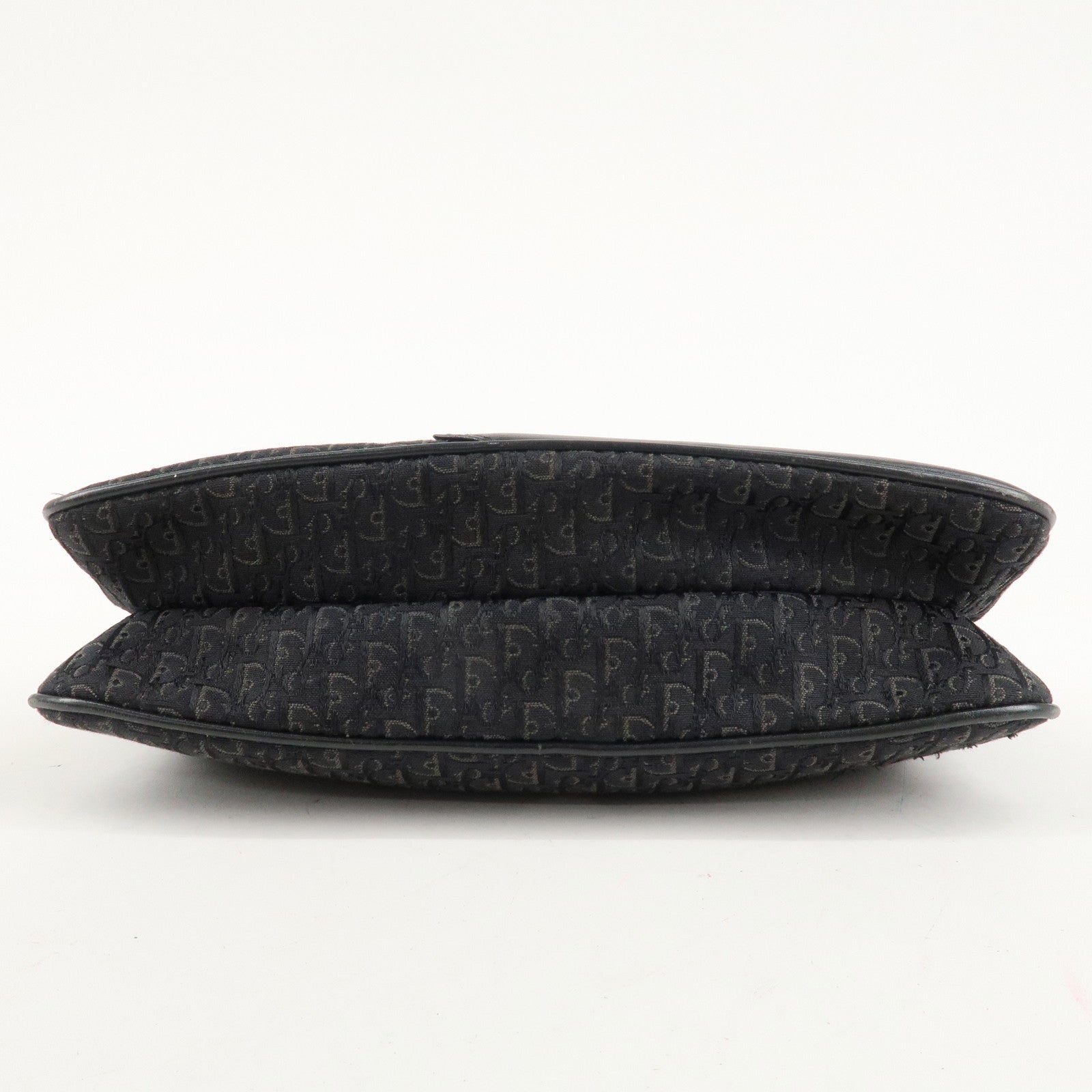 Christian Dior Trotter Street Chic Canvas Leather Shoulder Bag Used