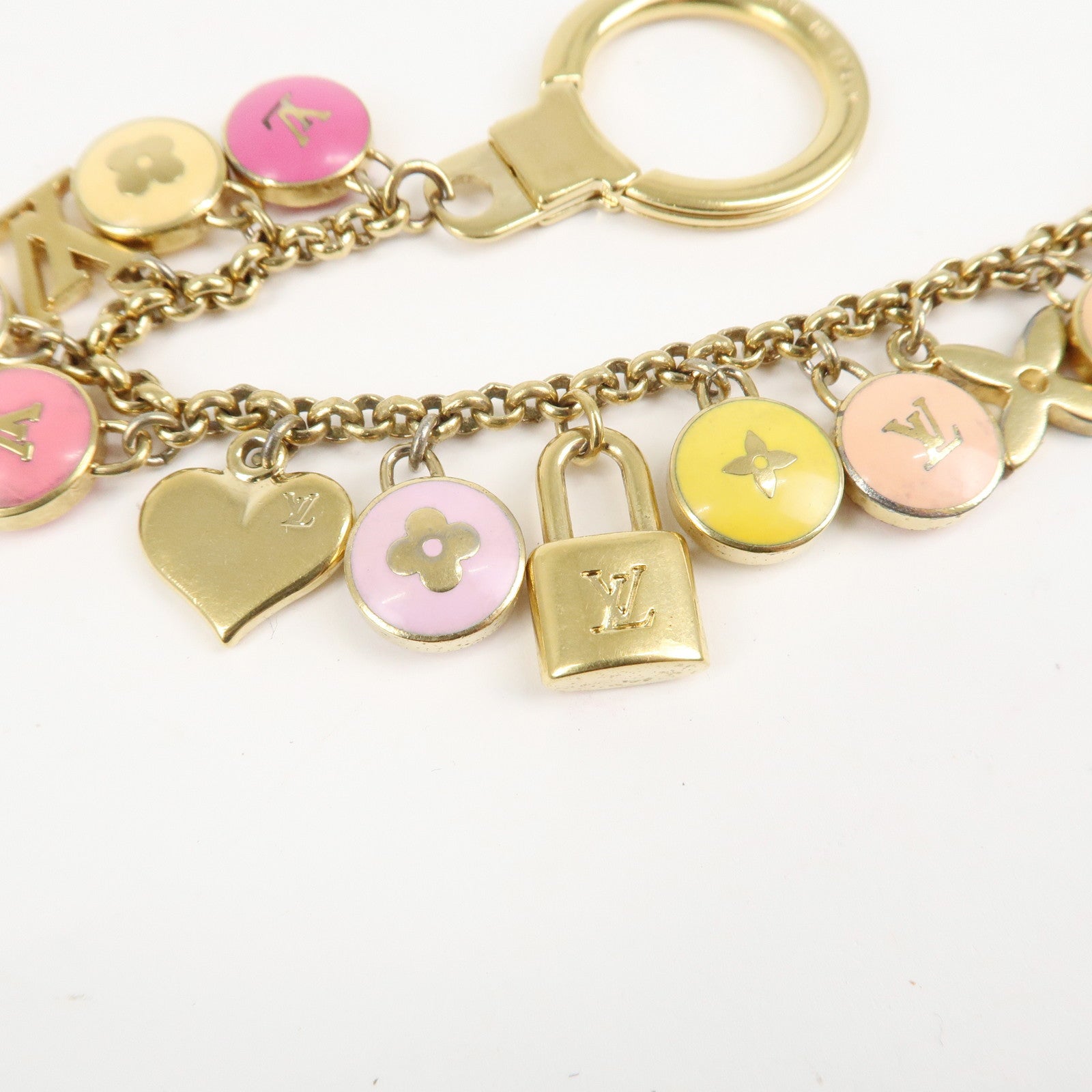 Louis Vuitton Porte Cles Chaine Pastille Bag Charm M65380 Used