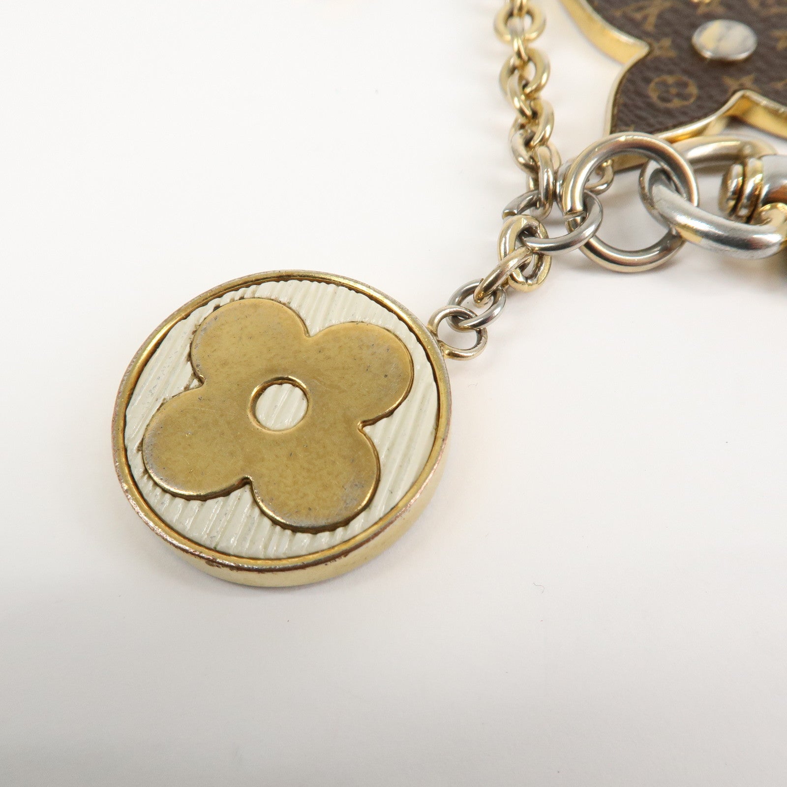 Louis Vuitton Porte Cles Spring Street Bag Charm Gold M69008 Used