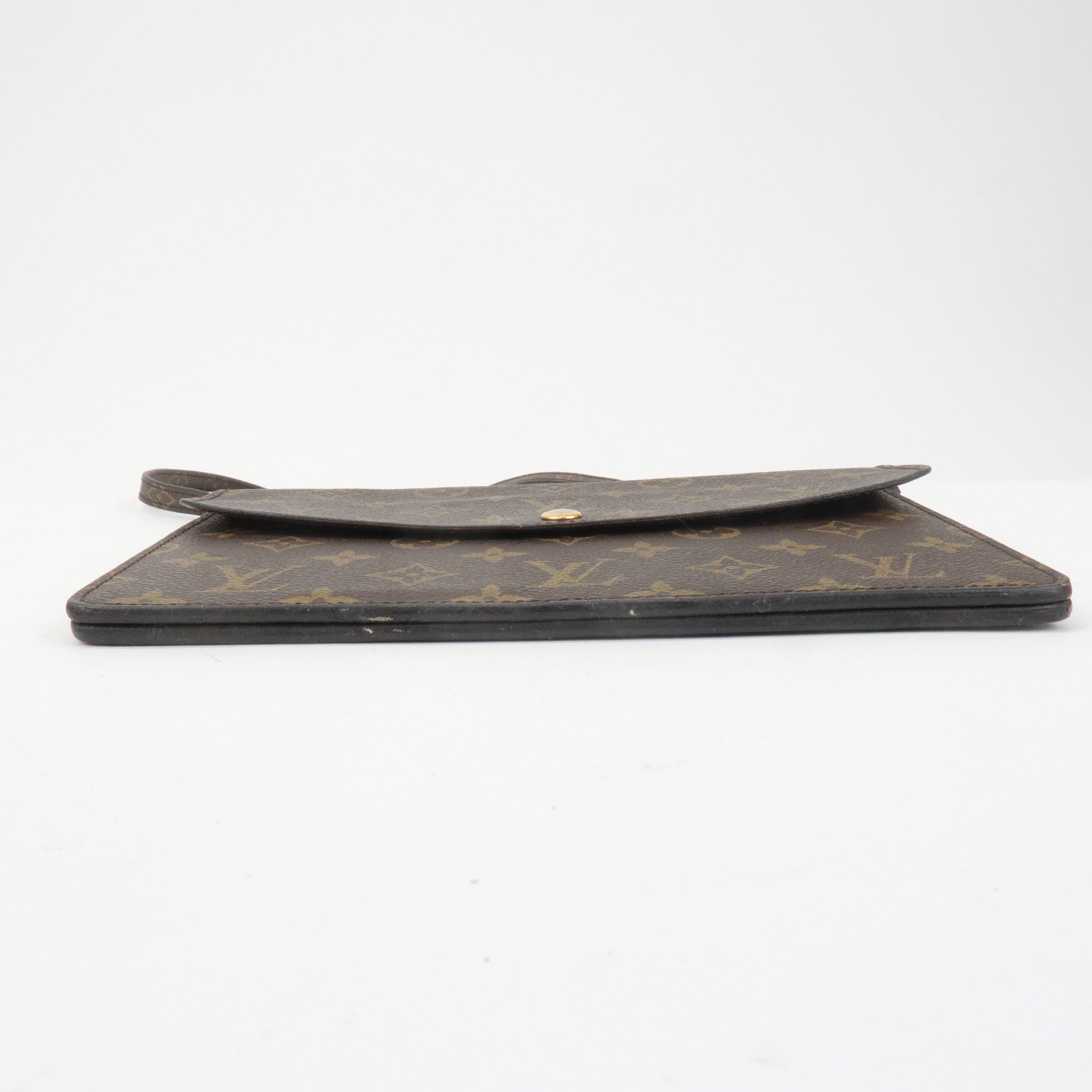 Louis Vuitton Monogram Double Rabat Shoulder Bag Brown M51815 Used