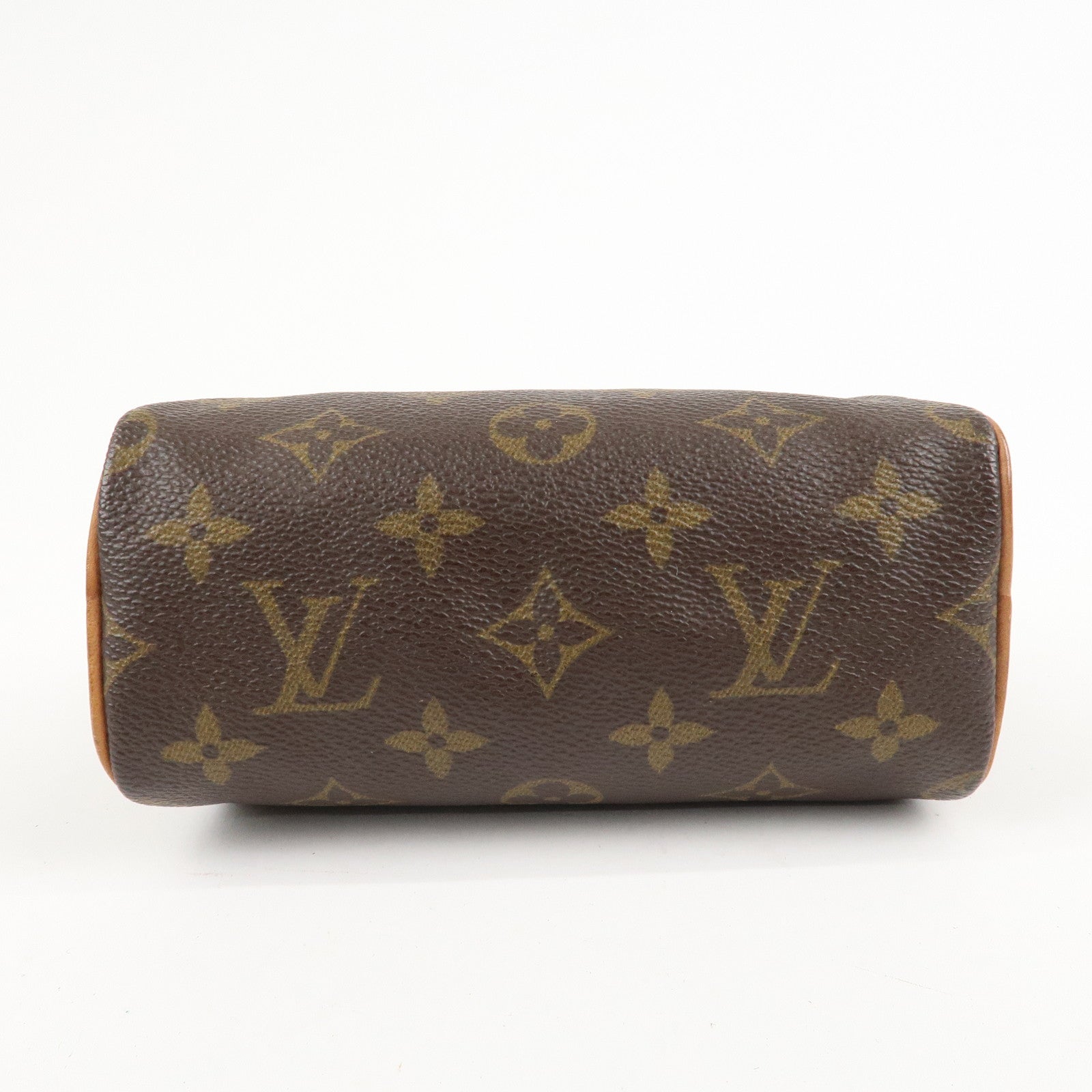 Louis Vuitton Monogram Mini Speedy Hand Bag Brown M41534 Used