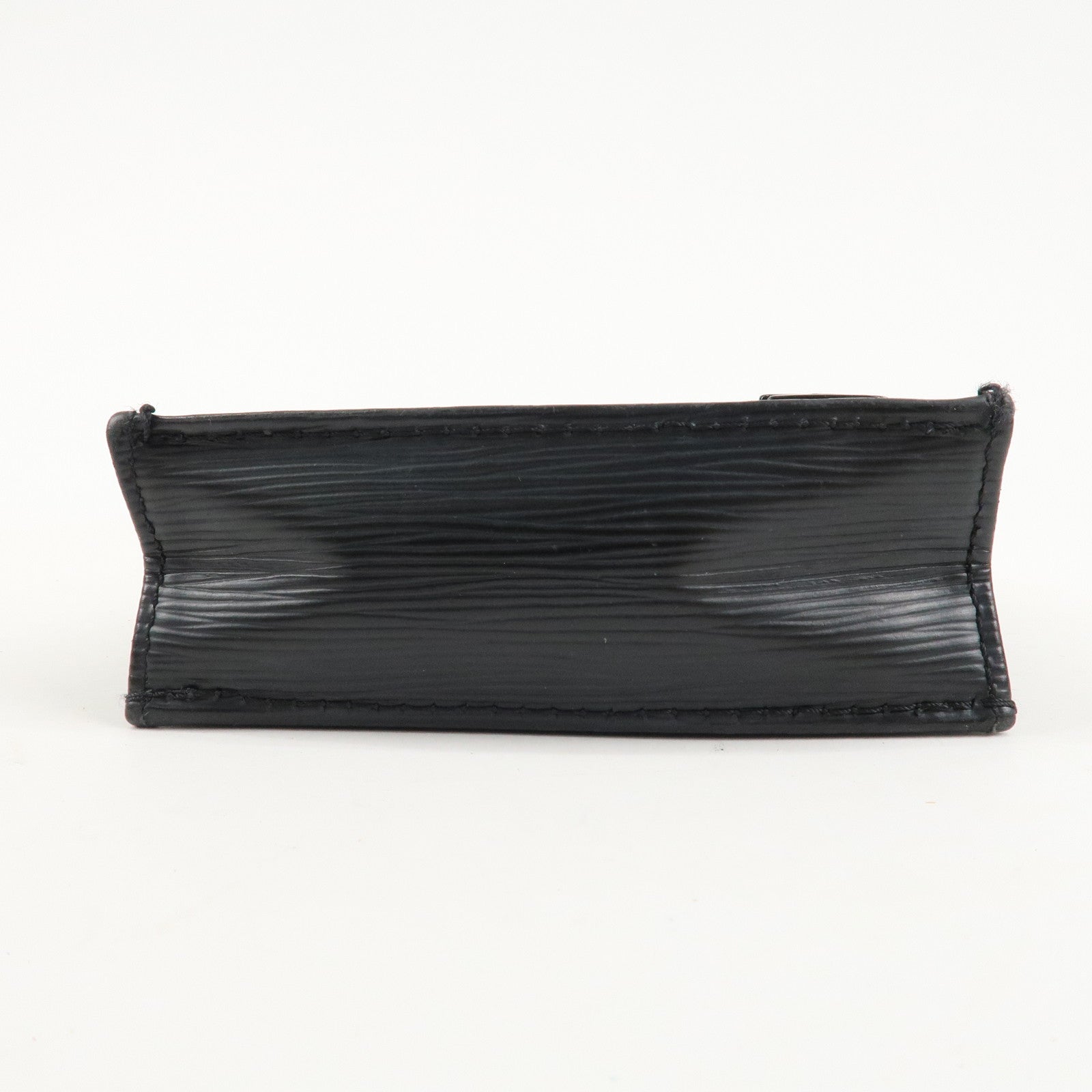 Louis Vuitton Epi Petit Sac Plat Hand Bag Noir Black M69441 Used