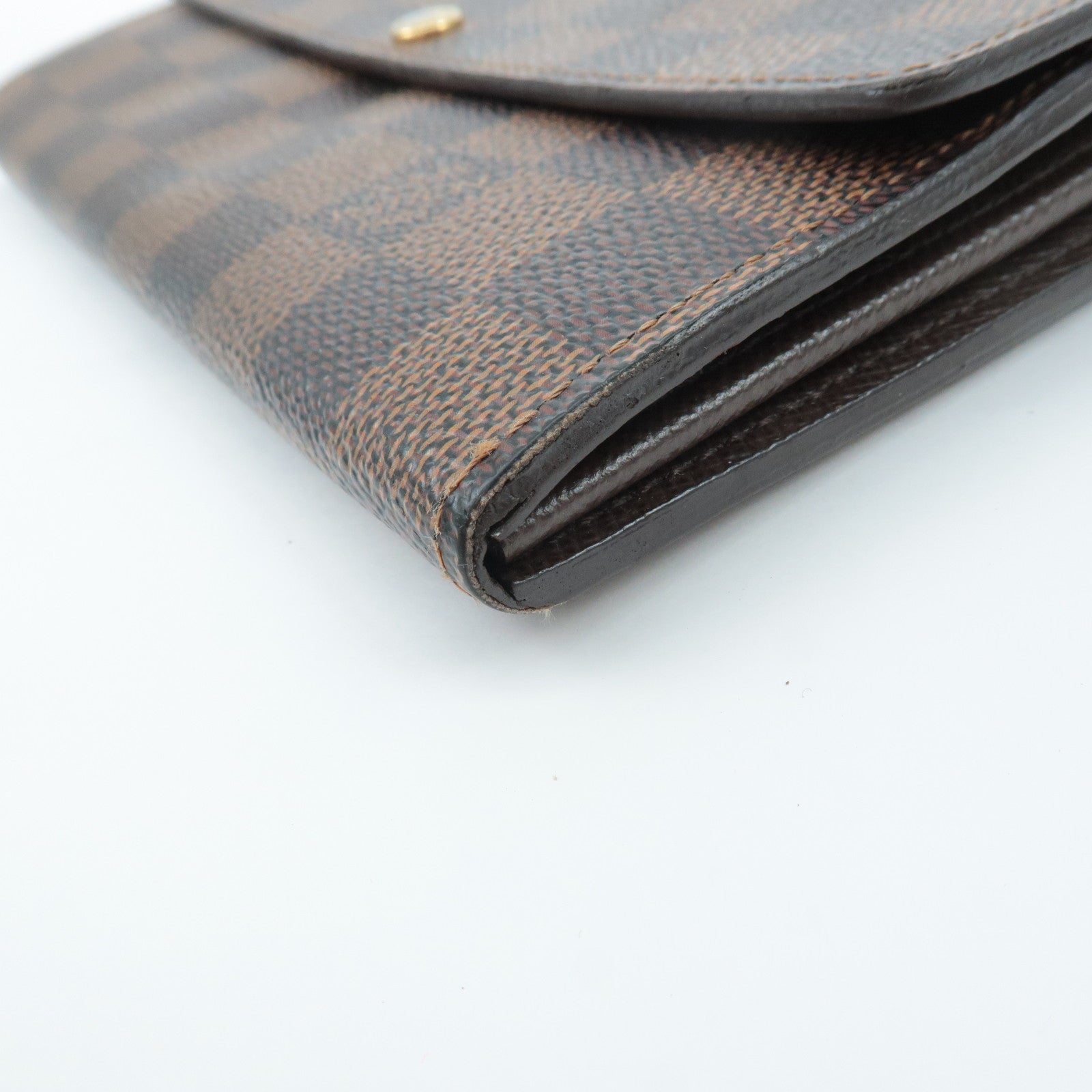 Louis Vuitton Damier Set of 2 Long Wallet N61734 Used