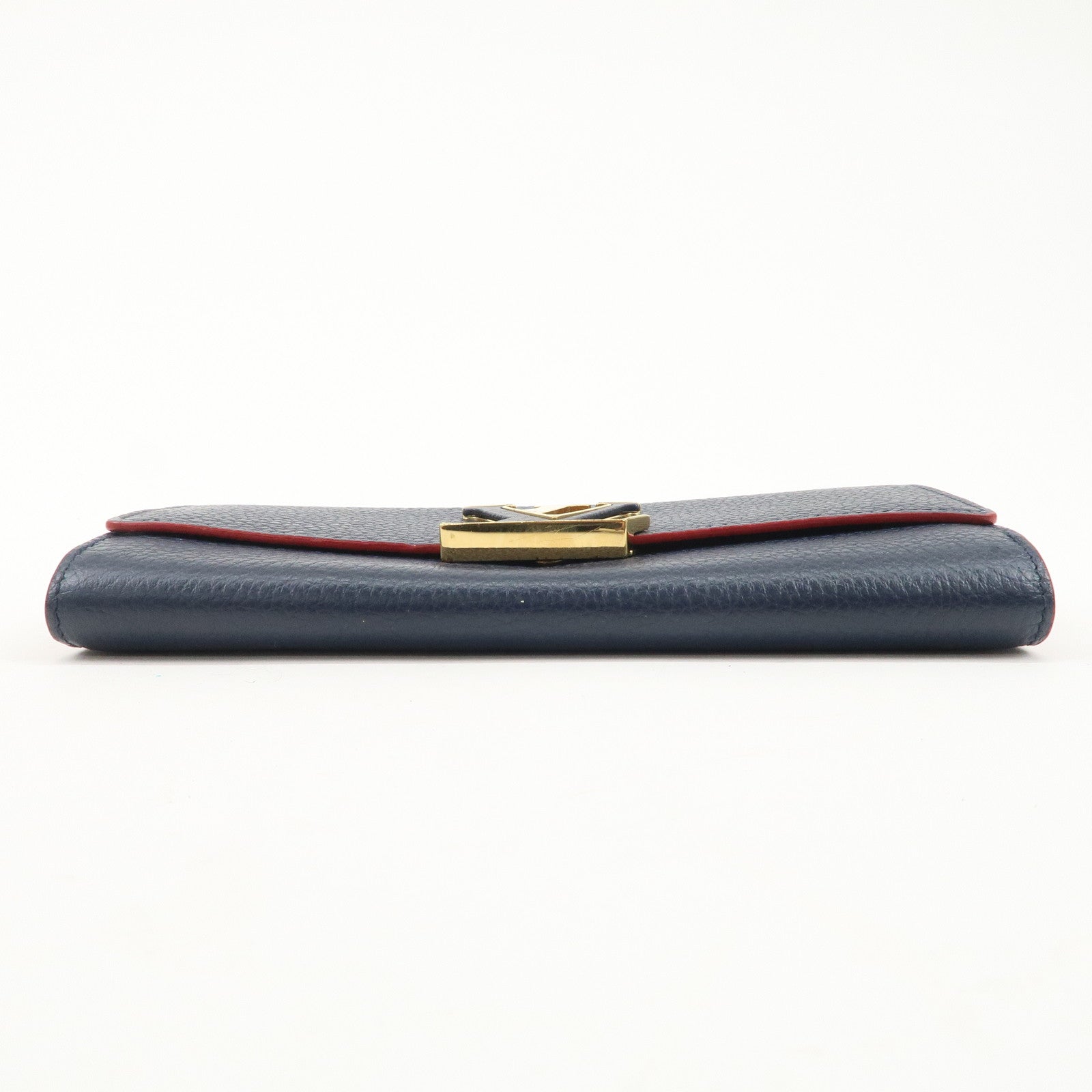 Louis Vuitton Portefeuille Capucines Long Wallet Navy M63739 Used