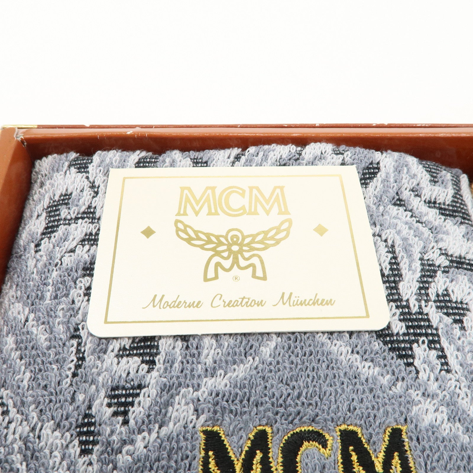 MCM 100% Cotton Towel Set of 2 (3 piece set) Gray Used