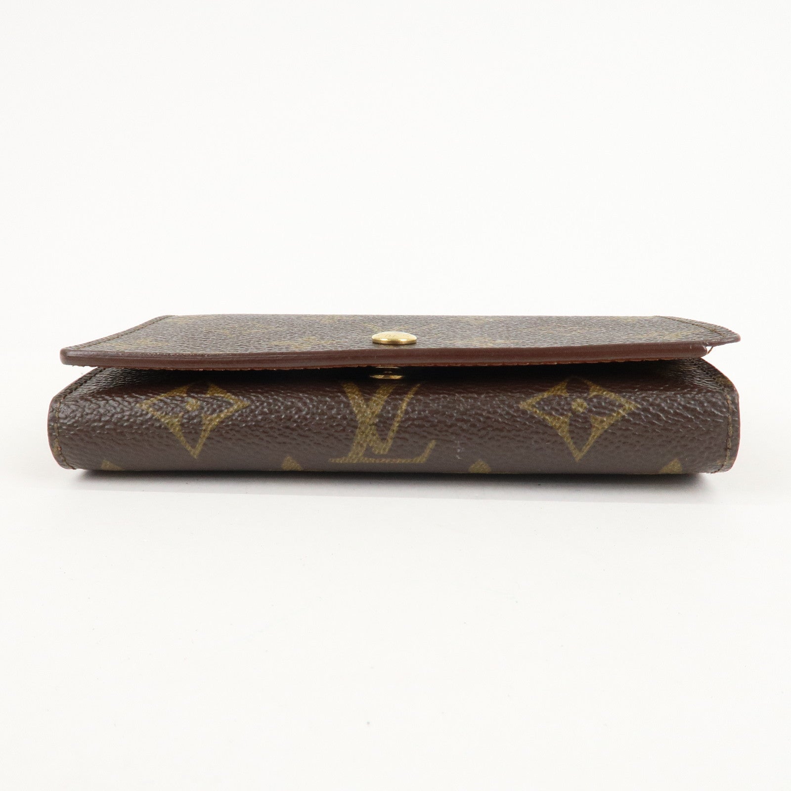 Louis Vuitton Monogram Porte Monnaie Billets Tresor Wallet M61730 Used