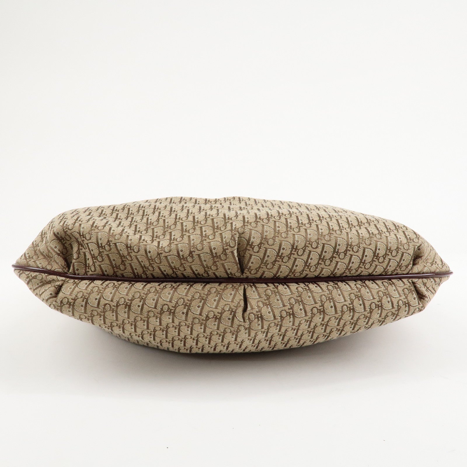 Christian Dior Trotter Canvas Patent Leather Suede Shoulder Bag Used