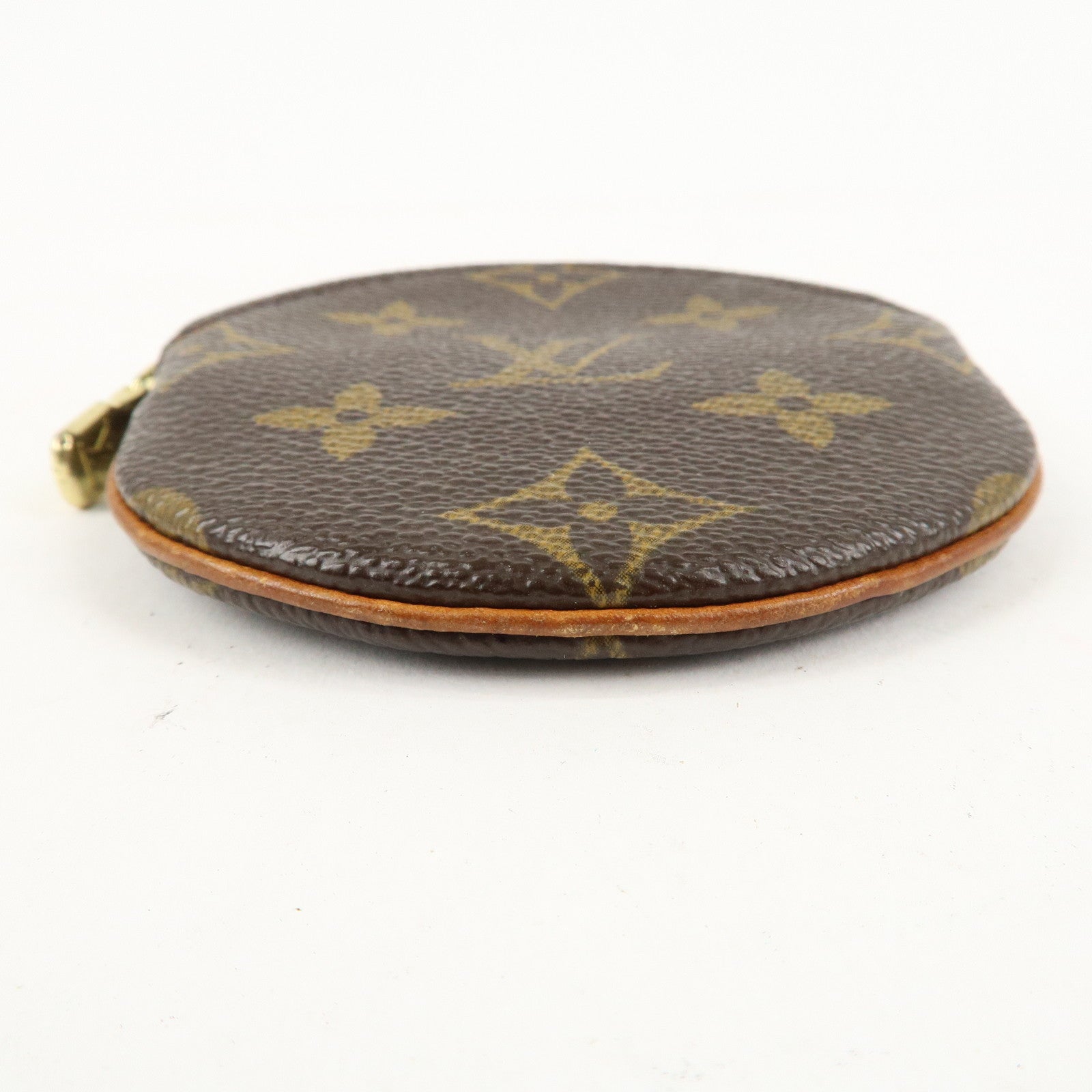 Louis Vuitton Monogram Porte Monnaie Rond Coin Case M61926 Used
