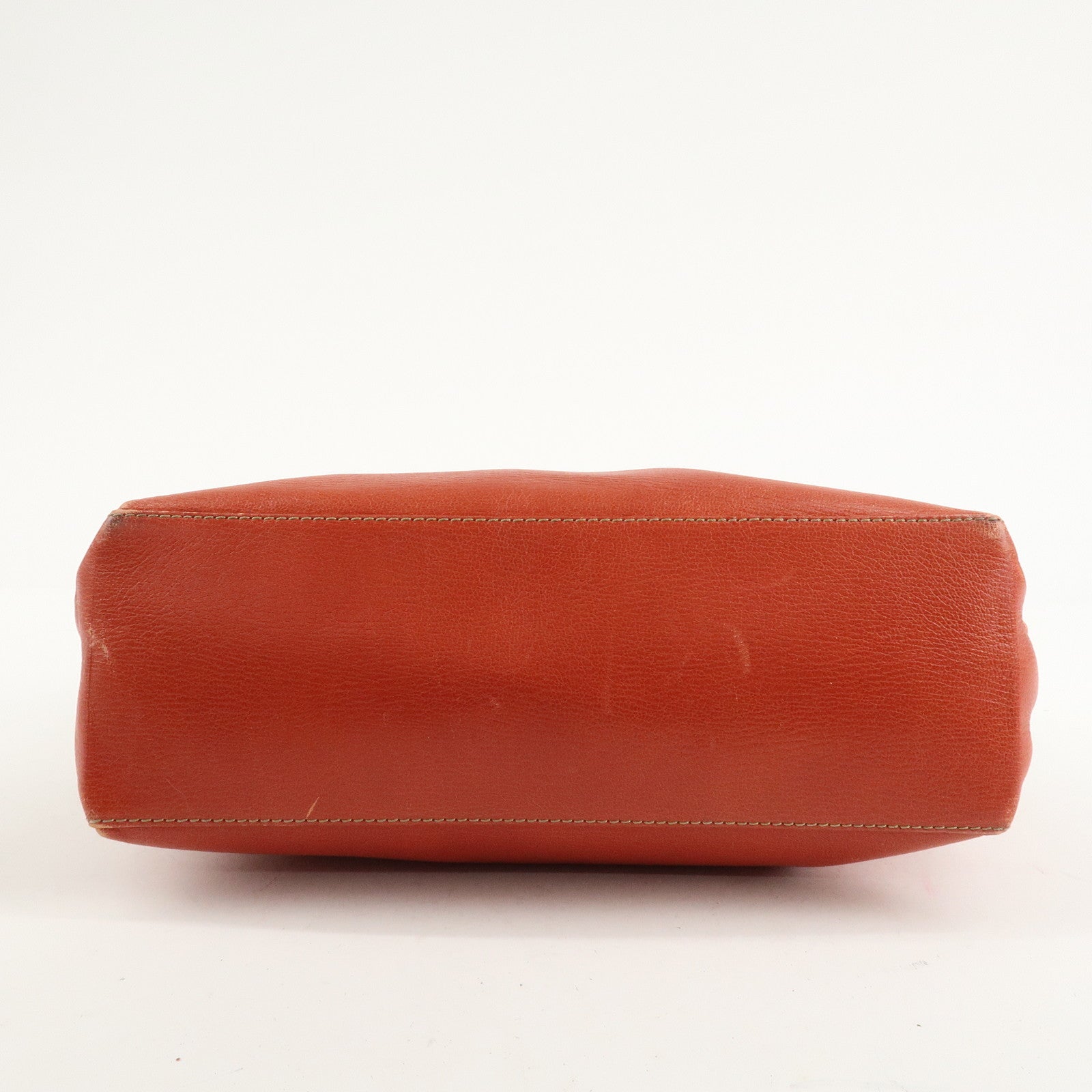 LOEWE Velazquez Suede Leather 2Way Bag Hand Bag Orange Used