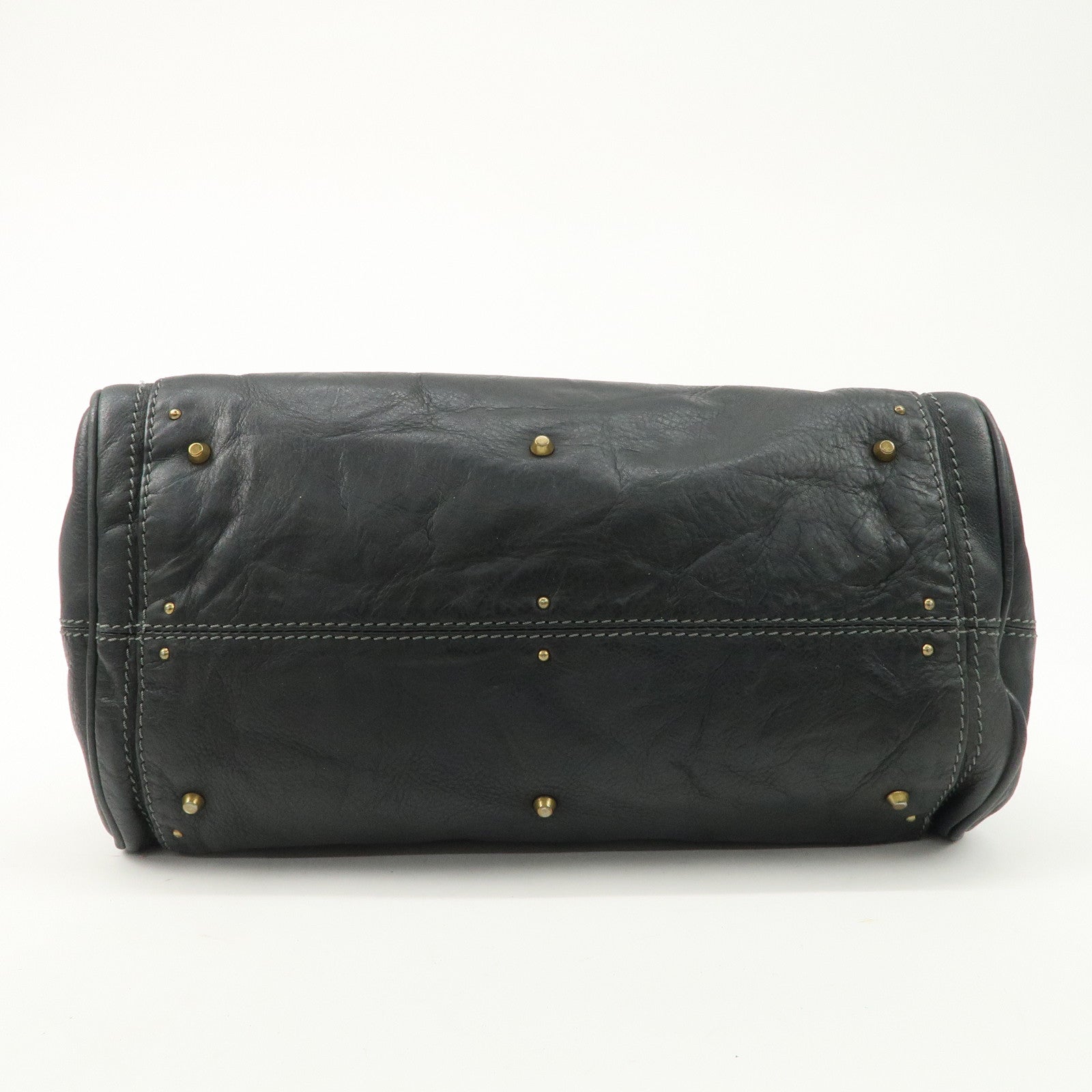 Chloe Paddington Leather Shoulder Bag Hand Bag Black Used
