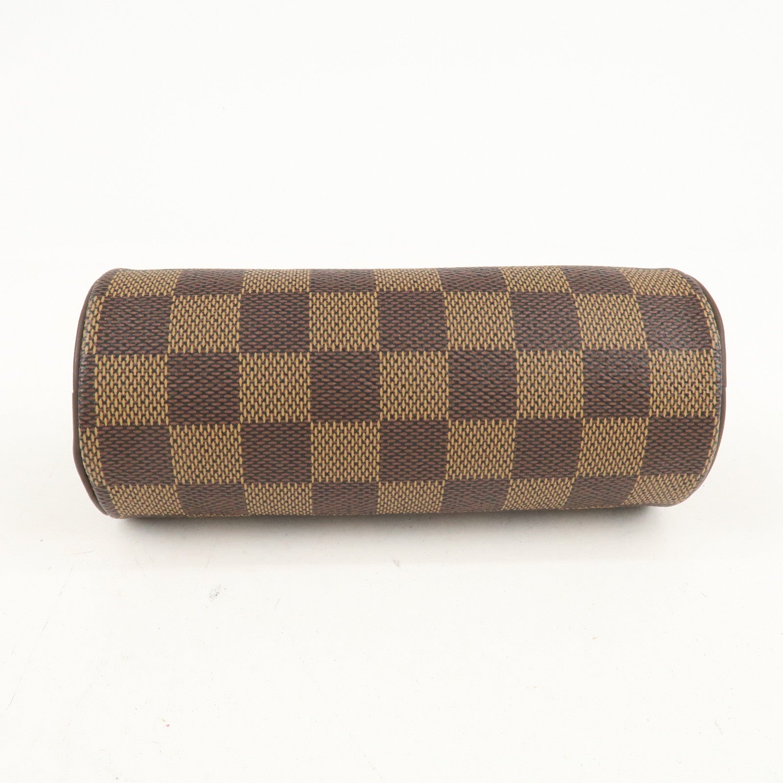 Louis Vuitton Damier Ebene Mini Pouch for Papillon Bag Brown Used