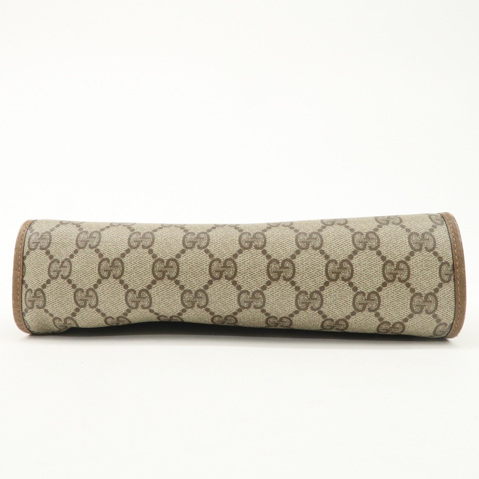 GUCCI Old Gucci Sherry GG Plus Leather Clutch Bag 89.01.030 Used
