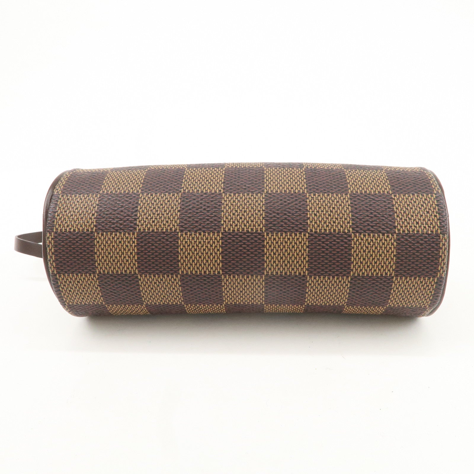 Louis Vuitton Damier Ebene Mini Pouch for Papillon Bag Brown Used