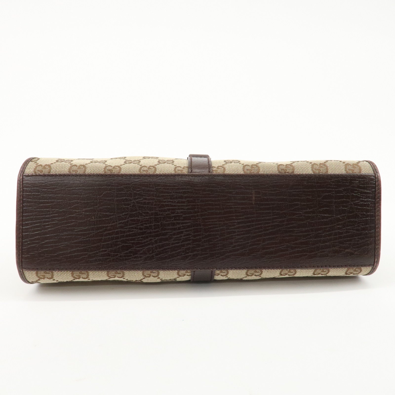 GUCCI Jackie GG Canvas Leather Shoulder Bag Beige Brown 1719 Used