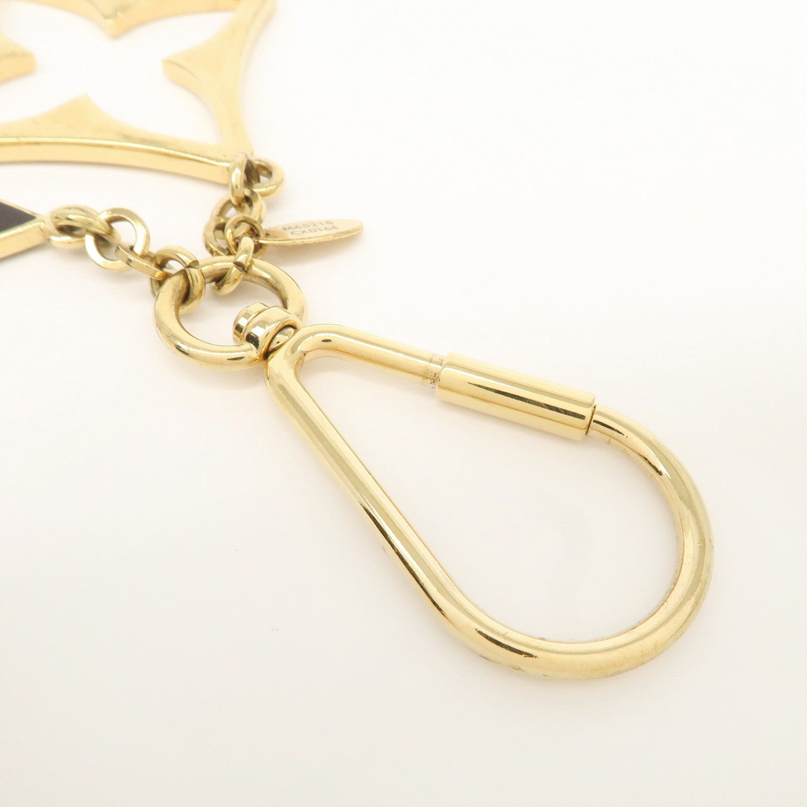 Louis Vuitton Porte Cles Puzzle Bag Charm Gold Dark Brown M65218 Used