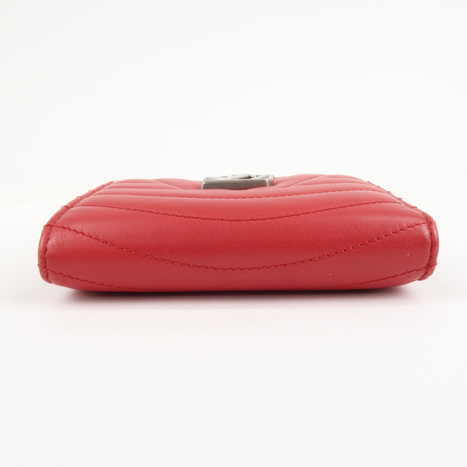 Louis Vuitton Zipped Compact Wallet Rouge M63790 Used
