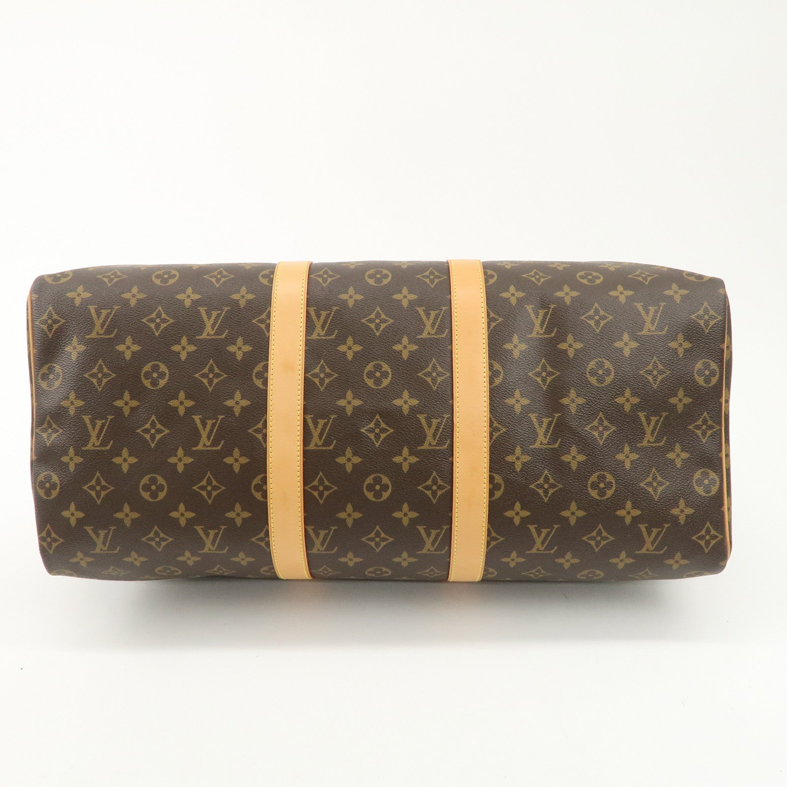 Louis Vuitton Monogram Keep All 50 Boston Bag Brown M41426 Used