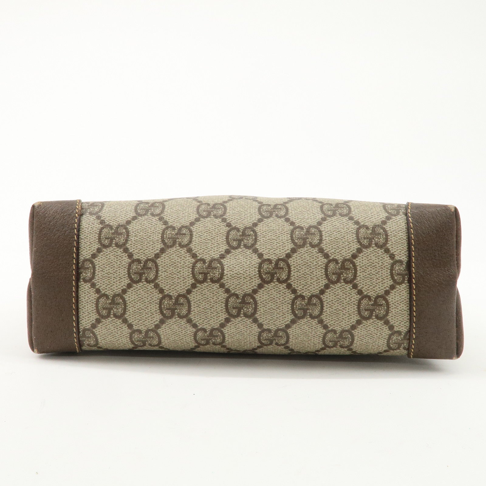 GUCCI Old Gucci GG Plus Leather Shoulder Bag 007.56.0087 Used