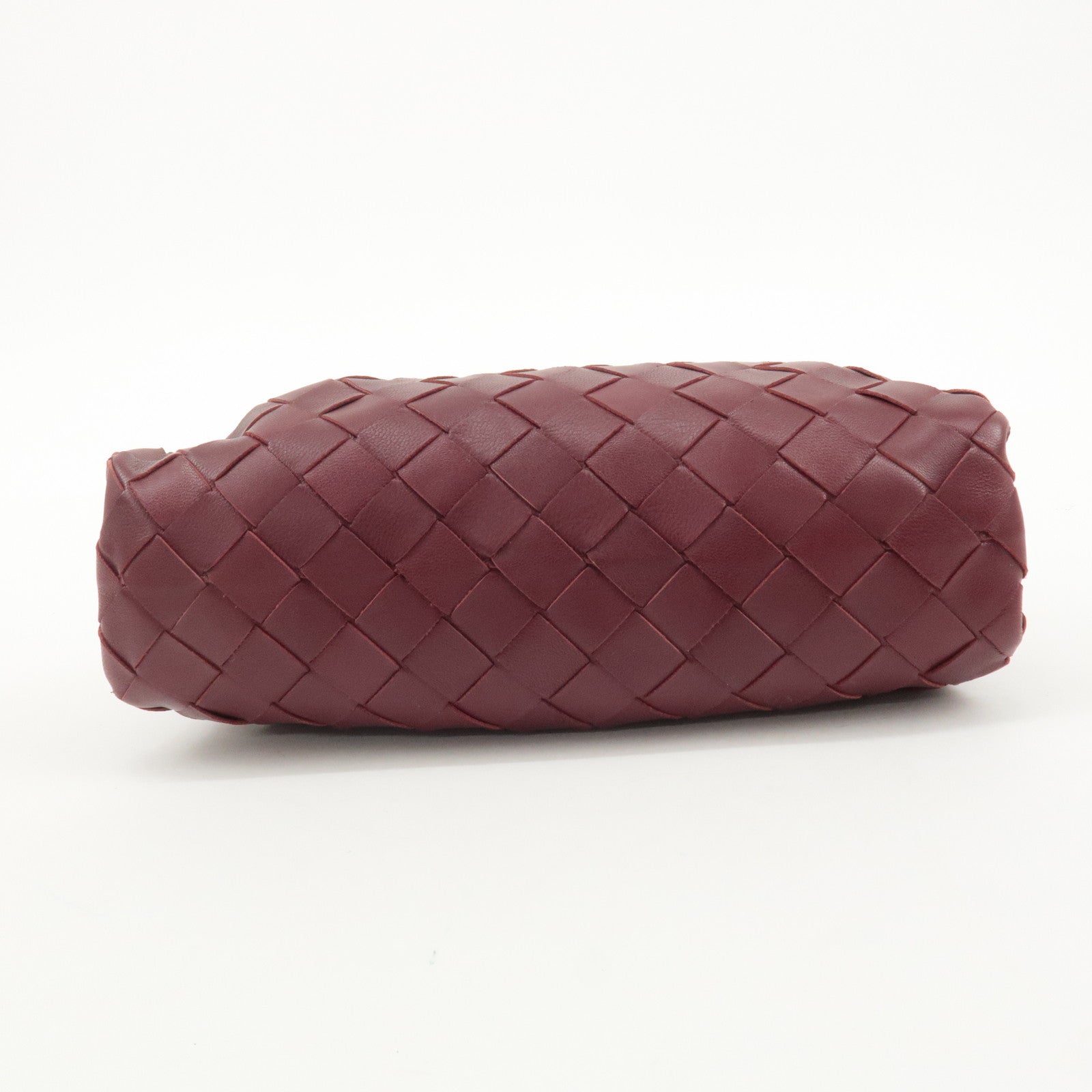 BOTTEGA VENETA Intrecciato Leather Mini Pouch Shoulder Bag Used