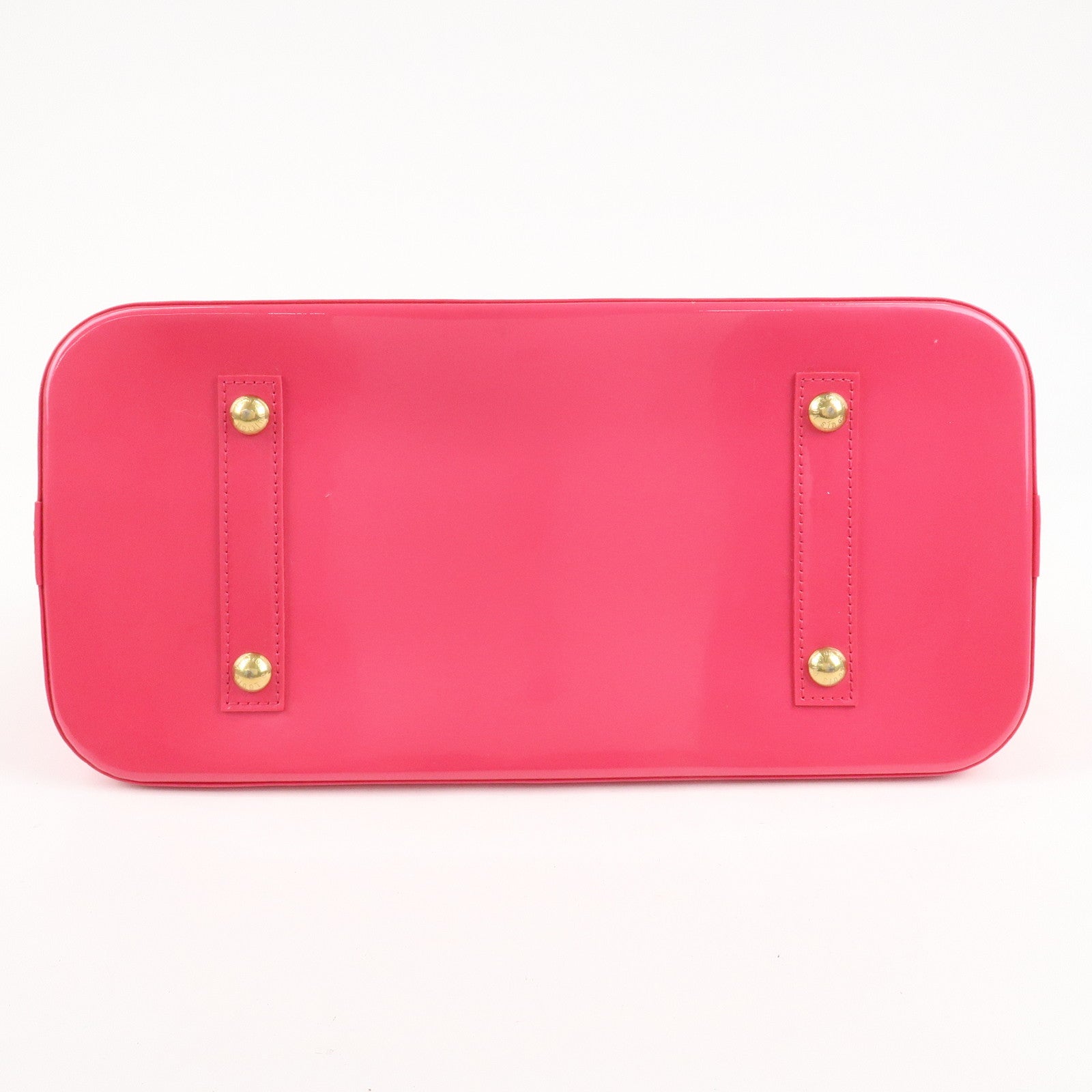 Louis Vuitton Monogram Vernis Alma MM Hand Bag Rose M93686 Used