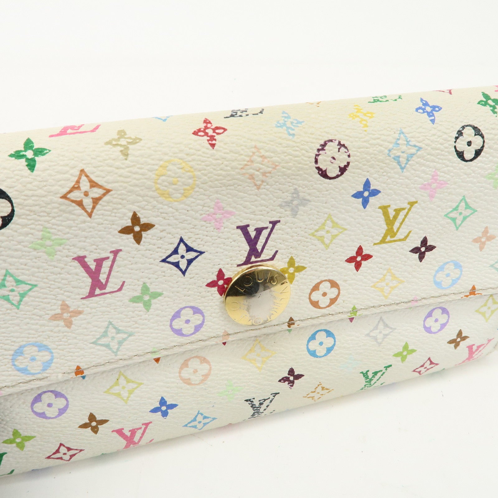 Louis Vuitton Monogram Set of 2 Multicolor Wallet M93745 M92984 Used