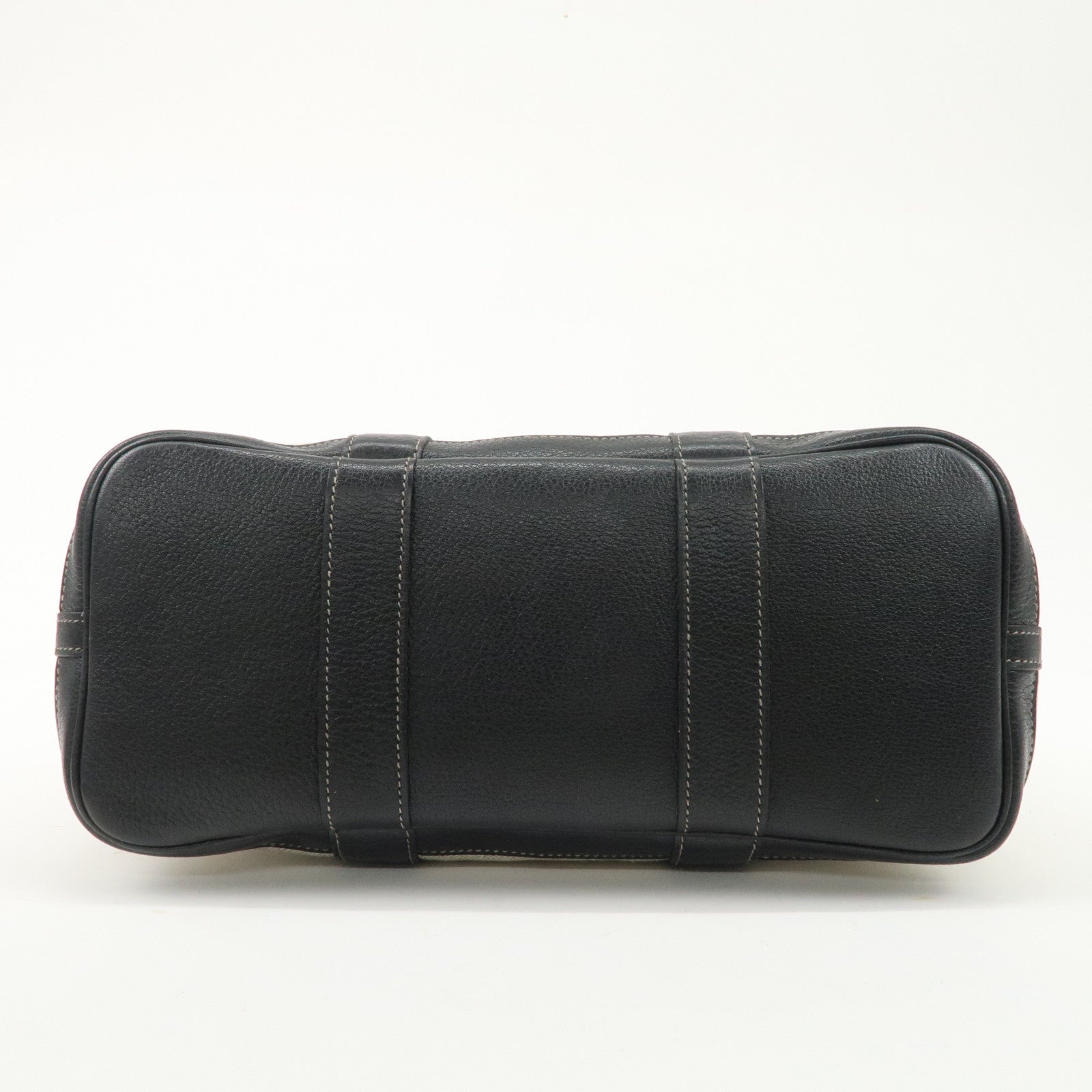 HERMES Toile Ash Buffle Garden Party TPM Stamped Tote Bag Natural Used