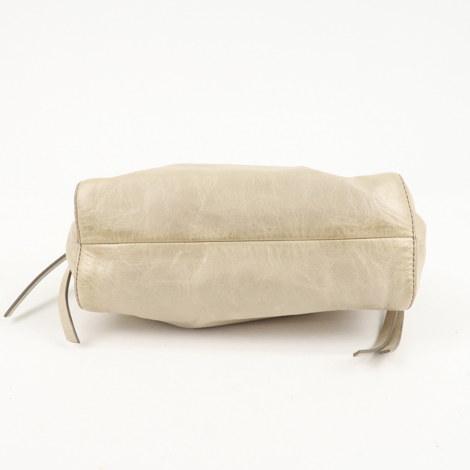 MIU MIU Leather Shoulder Bag Crossbody Bag Ivory Used