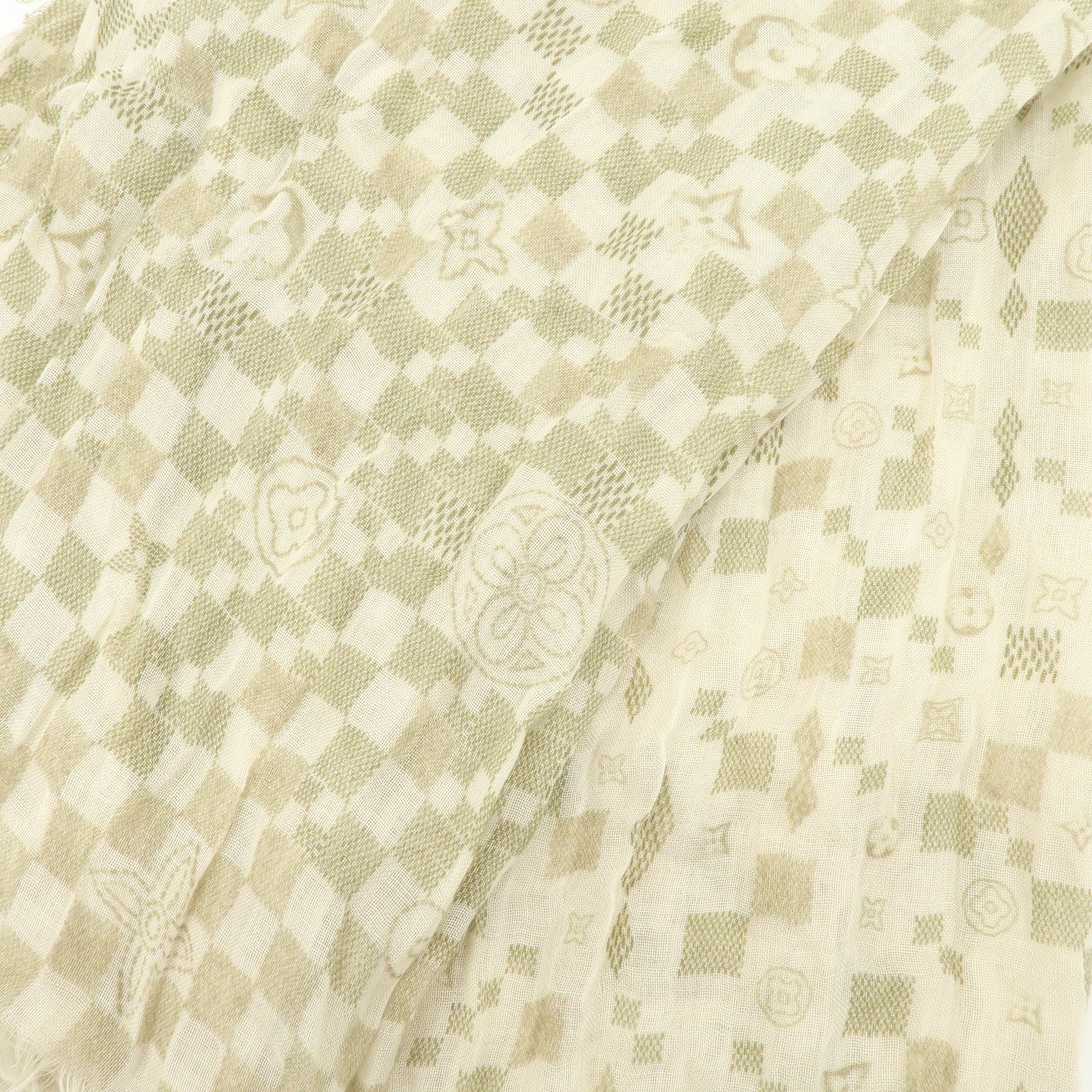 Louis Vuitton Damier Azur Etole Alize Shawl Scarf M72578 Used